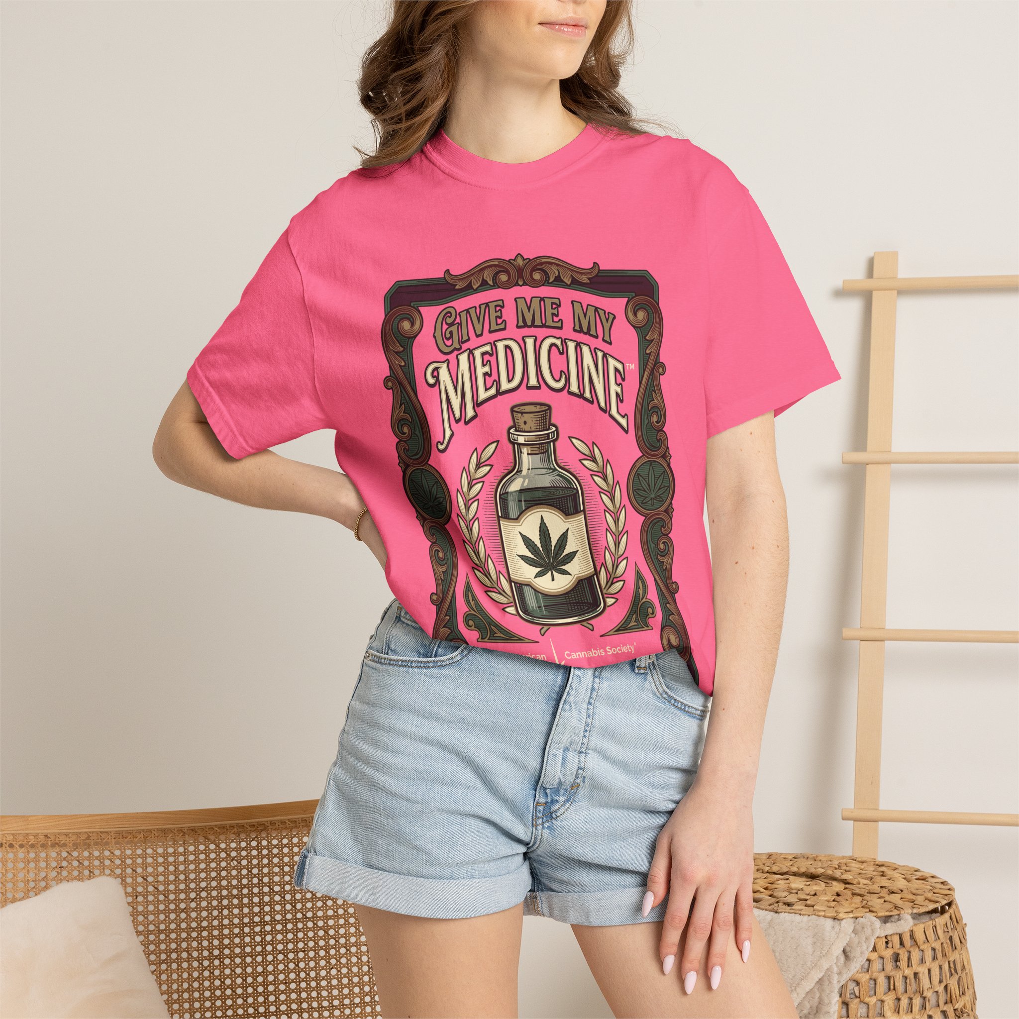 Give Me My Medicine™ T-Shirt — Vintage Cannabis Bottle Graphic Tee - Image 44