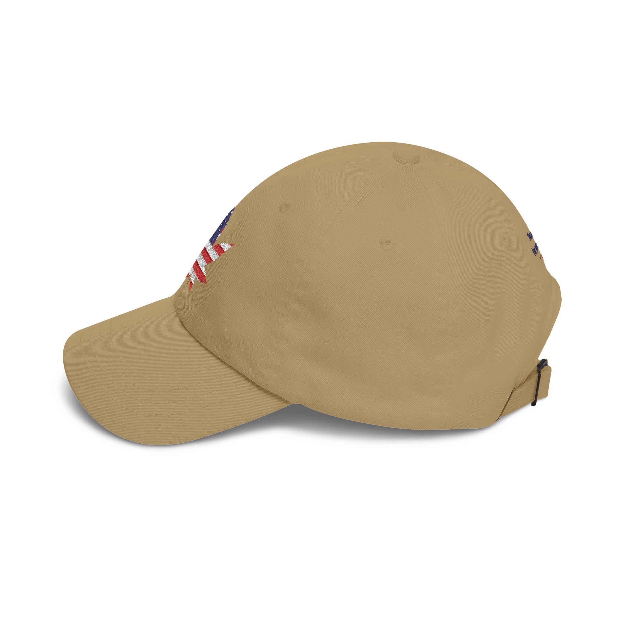 American Flag Cannabis Leaf Dad Cap — Embroidered Patriotic Hat | Yupoong by GreenRX™ | American Cannabis Society® Approved - Image 11