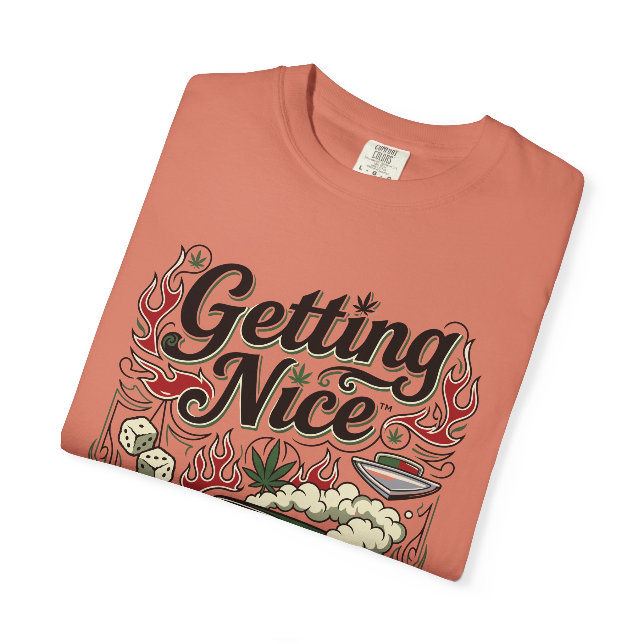 Getting Nice™ Lowrider T-Shirt — Cannabis Car Culture Graphic Tee - Image 11