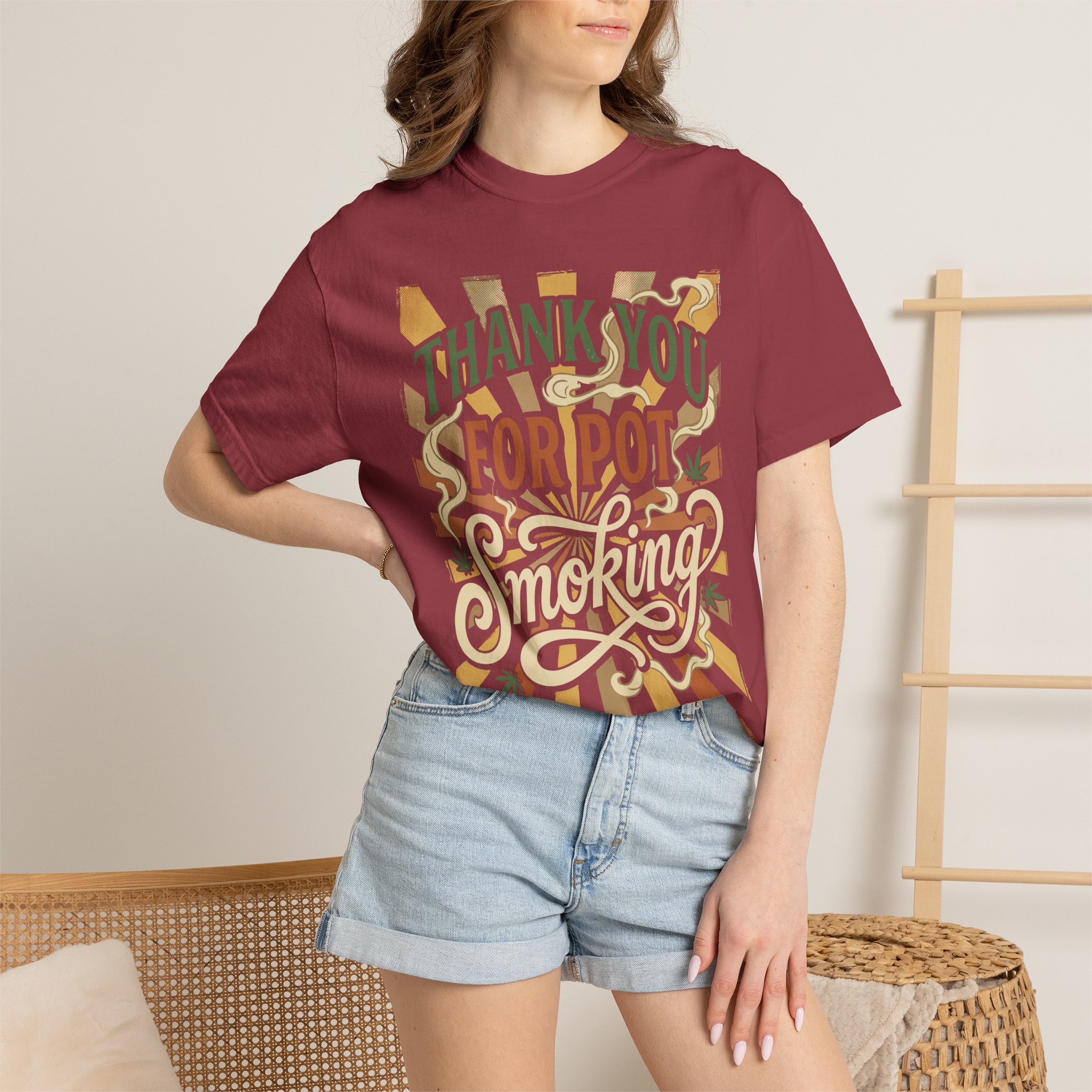Thank You For Pot Smoking® T-Shirt — Vintage Cannabis Graphic Tee - Image 56