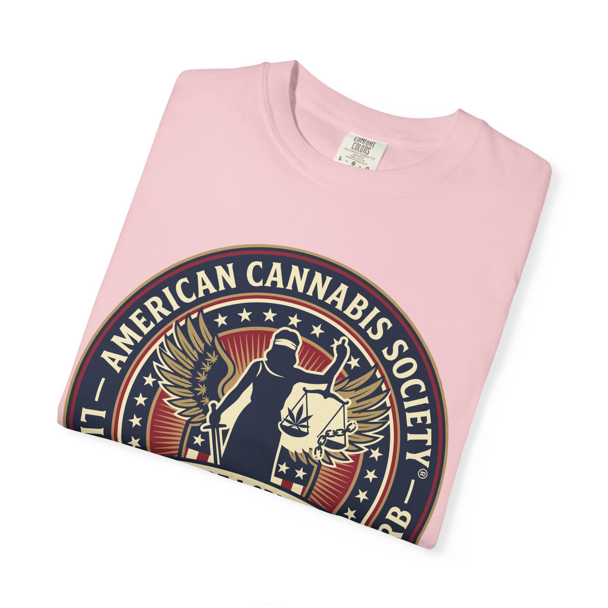 American Cannabis Society® “I Am Not a Criminal™” Liberty T-Shirt — Cannabis Crest Graphic Tee - Image 55