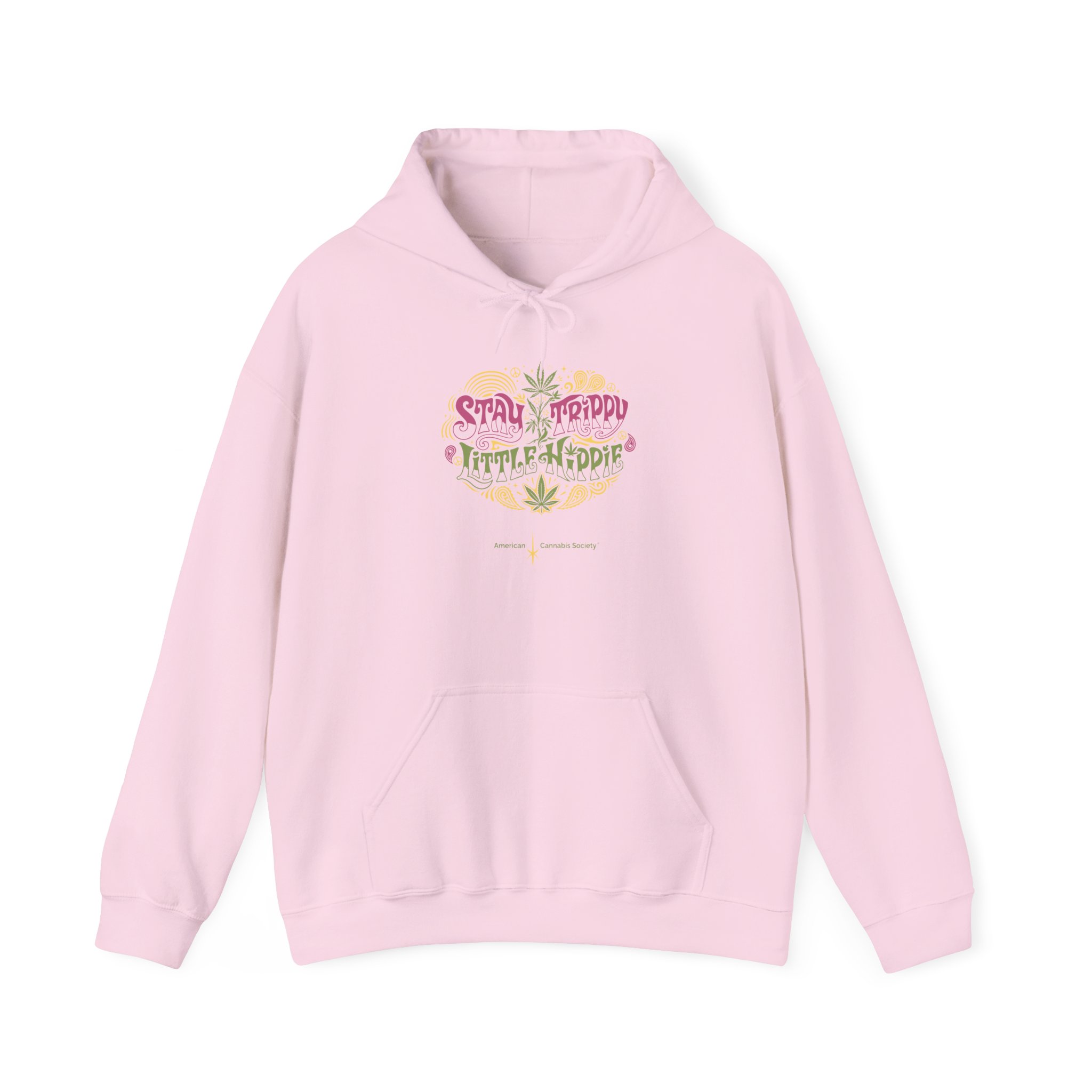Hoodie – "Small Friend, Little Hippie" Retro Cannabis Graphic Pullover - Image 41