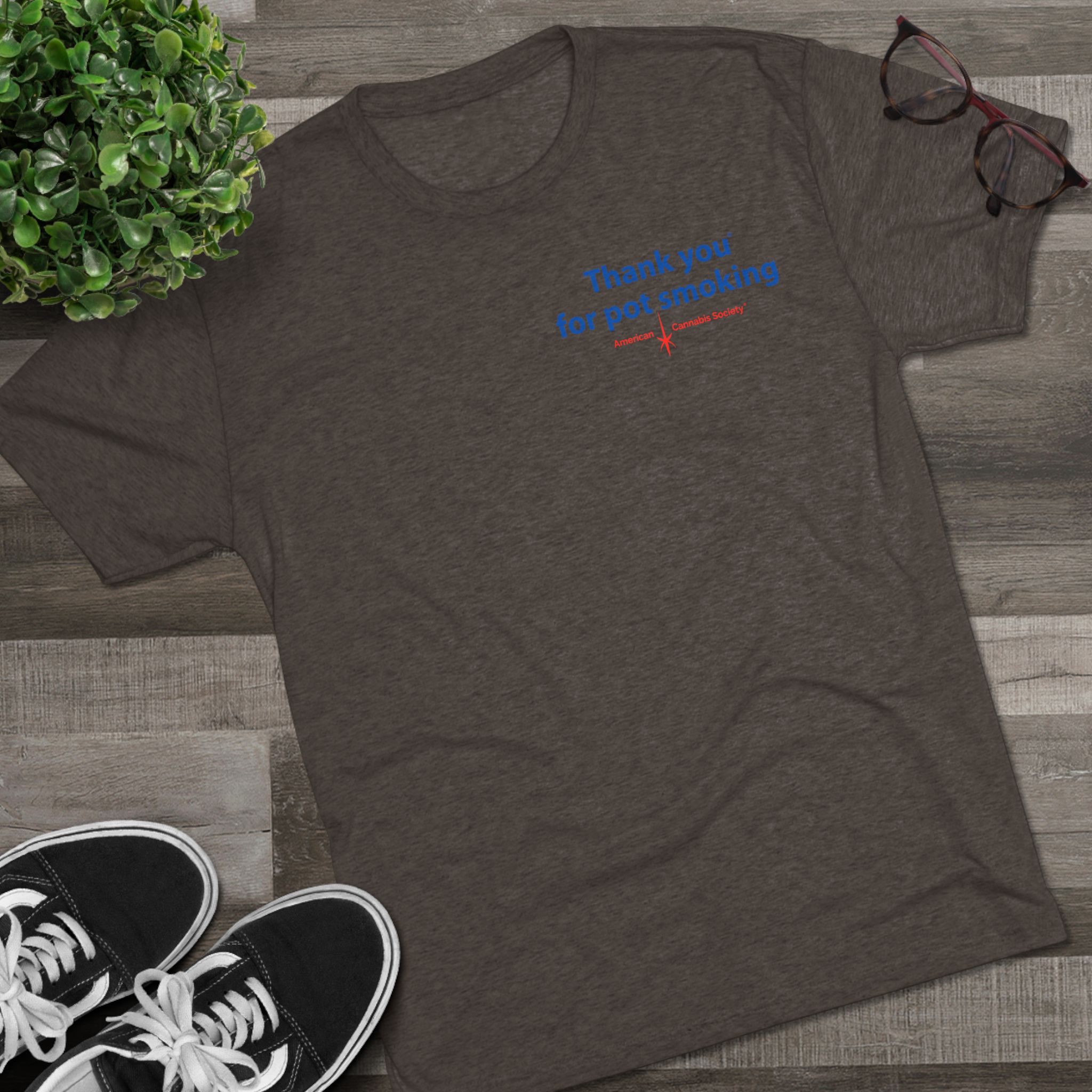 Thank You for Pot Smoking® Tri-Blend Crew Tee | ACS® Approved | THC Factor - Image 11