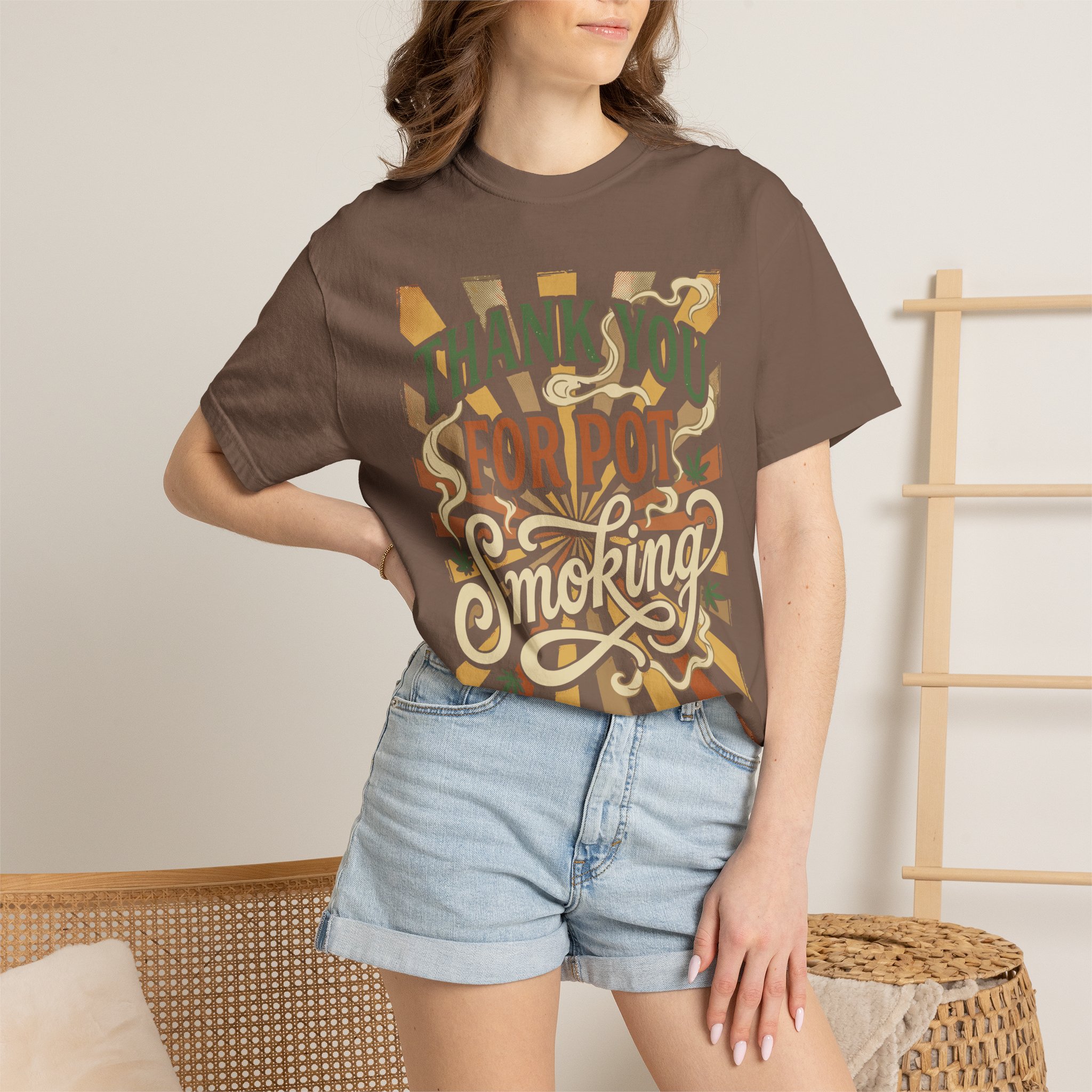 Thank You For Pot Smoking® T-Shirt — Vintage Cannabis Graphic Tee - Image 24