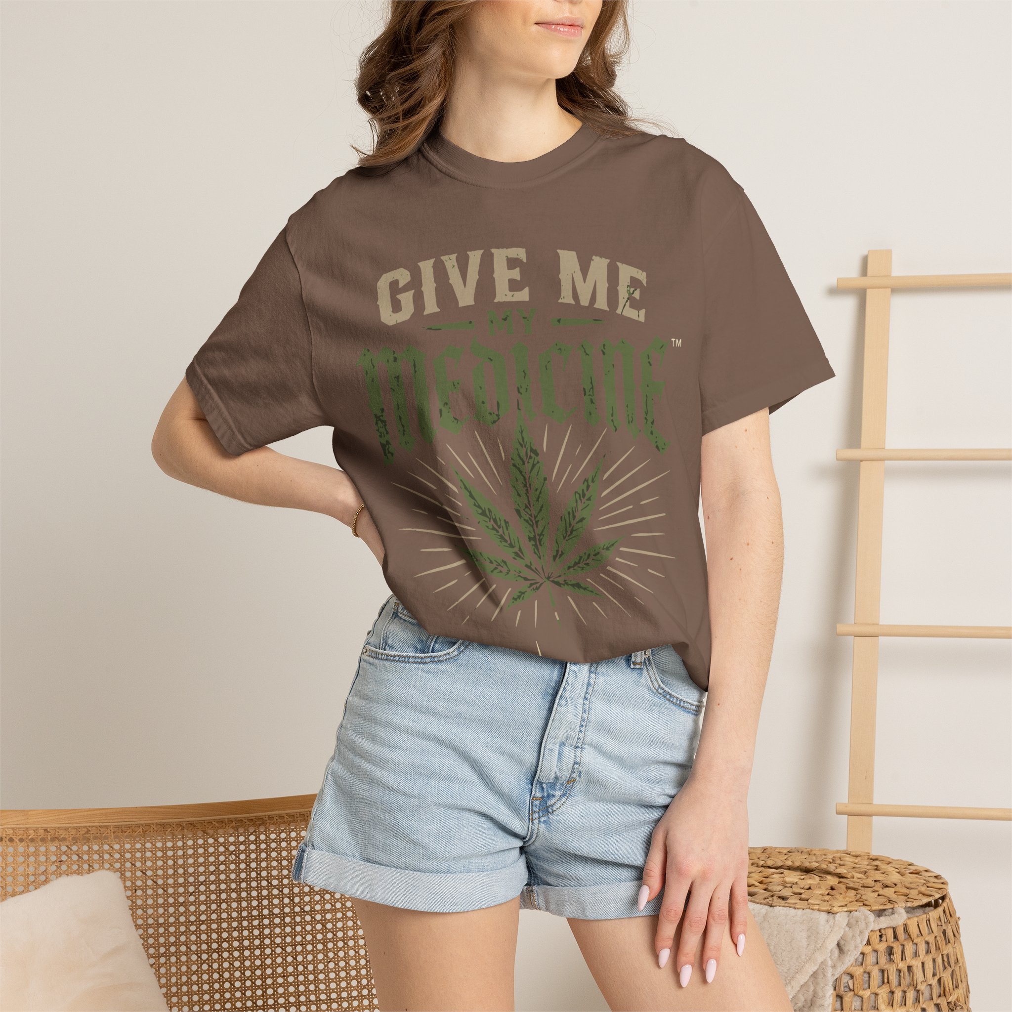 Give Me My Medicine T-Shirt — Cannabis Leaf Medical Marijuana Tee - Image 28