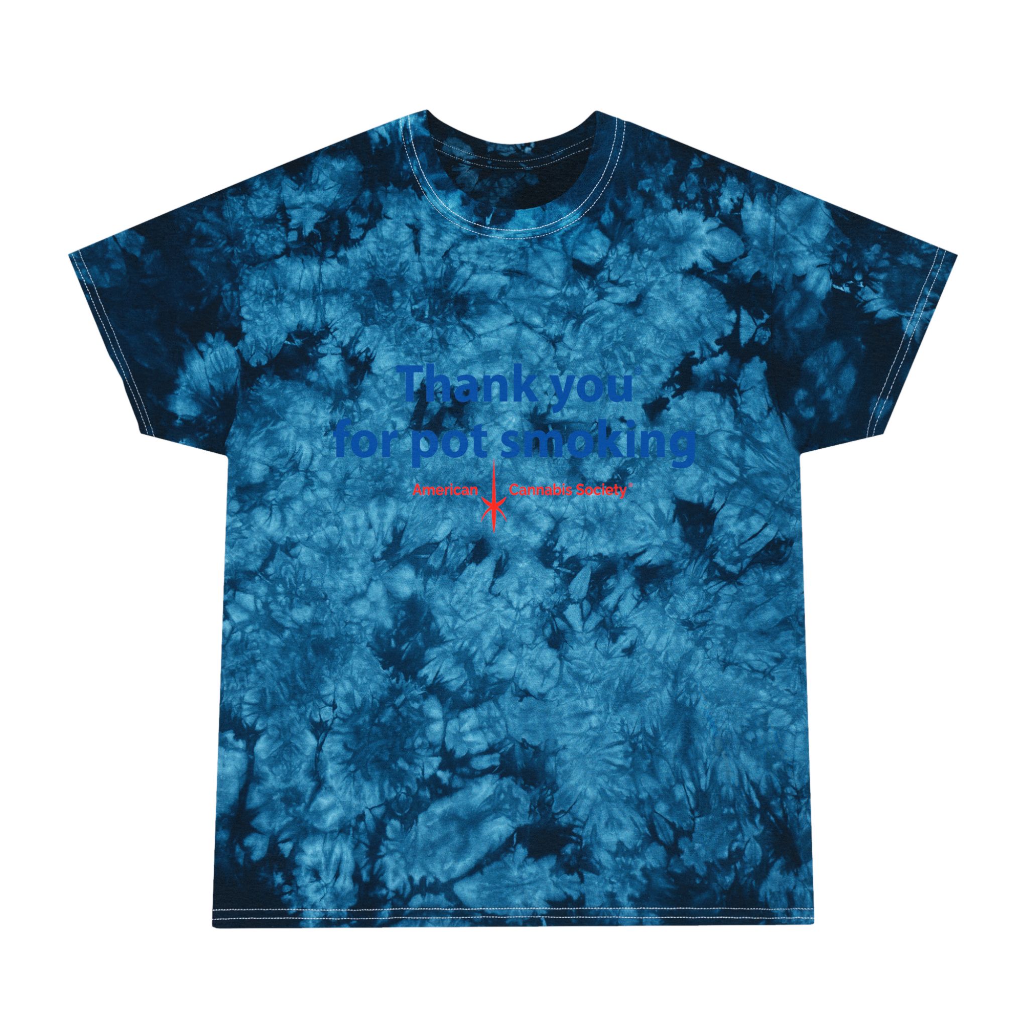 Tie-Dye Tee — "Thank You For Pot Smoking®" Red Crystal Graphic T-Shirt - Image 5