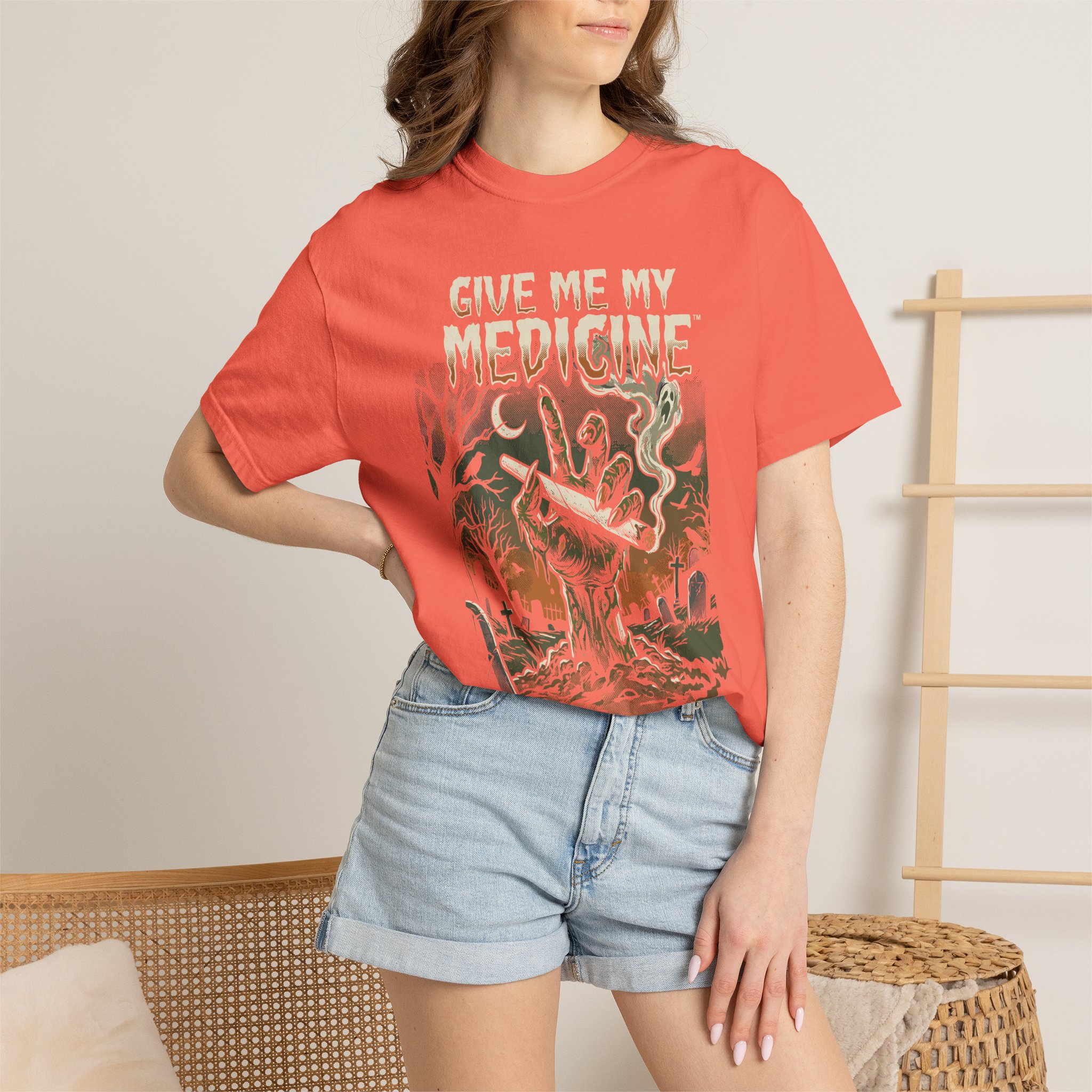 Give Me My Medicine™ Retro Horror Surf Band Tee - Image 12