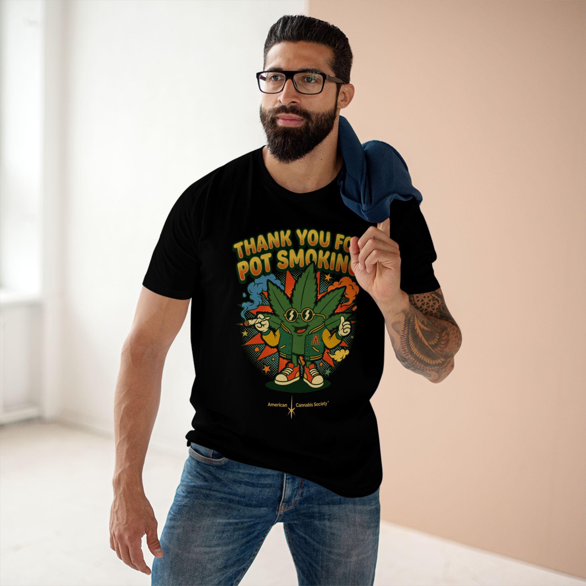 Thank You for Pot Smoking® T-Shirt — Retro Cannabis Graphic Tee - Image 11