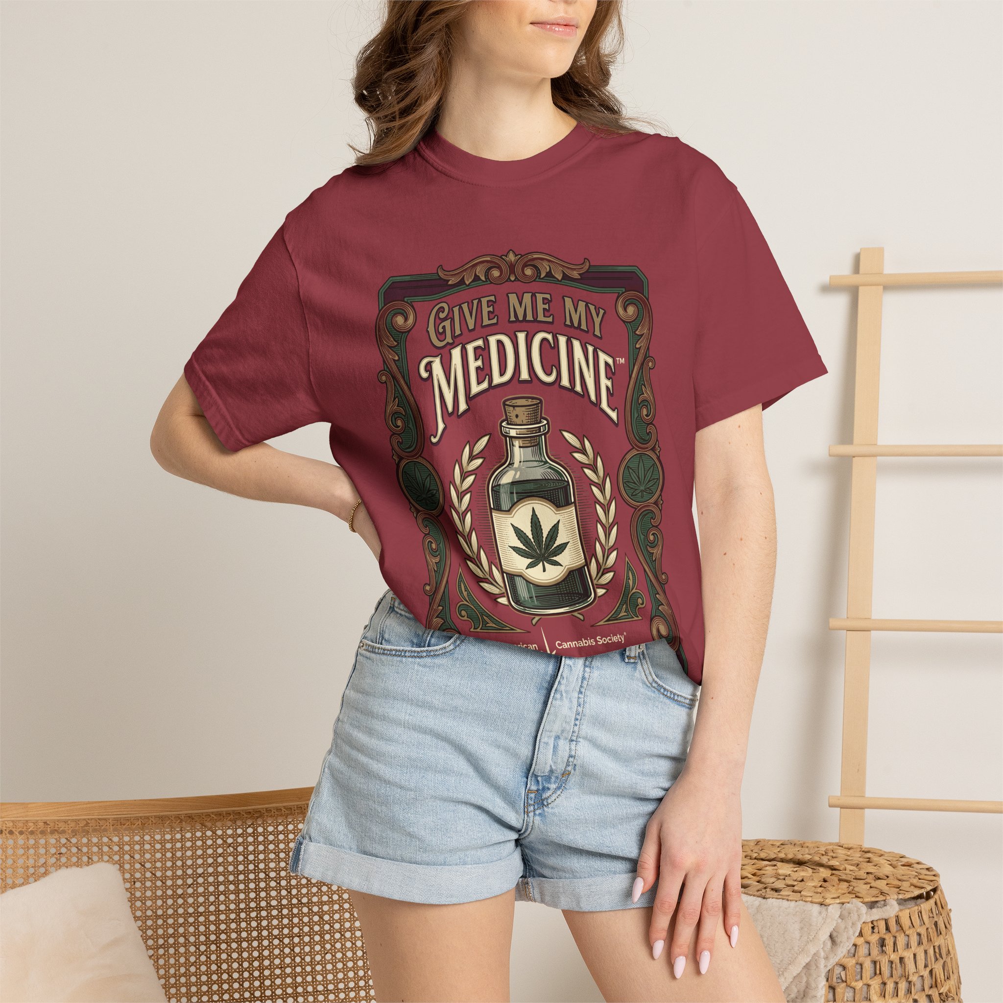 Give Me My Medicine™ T-Shirt — Vintage Cannabis Bottle Graphic Tee - Image 52
