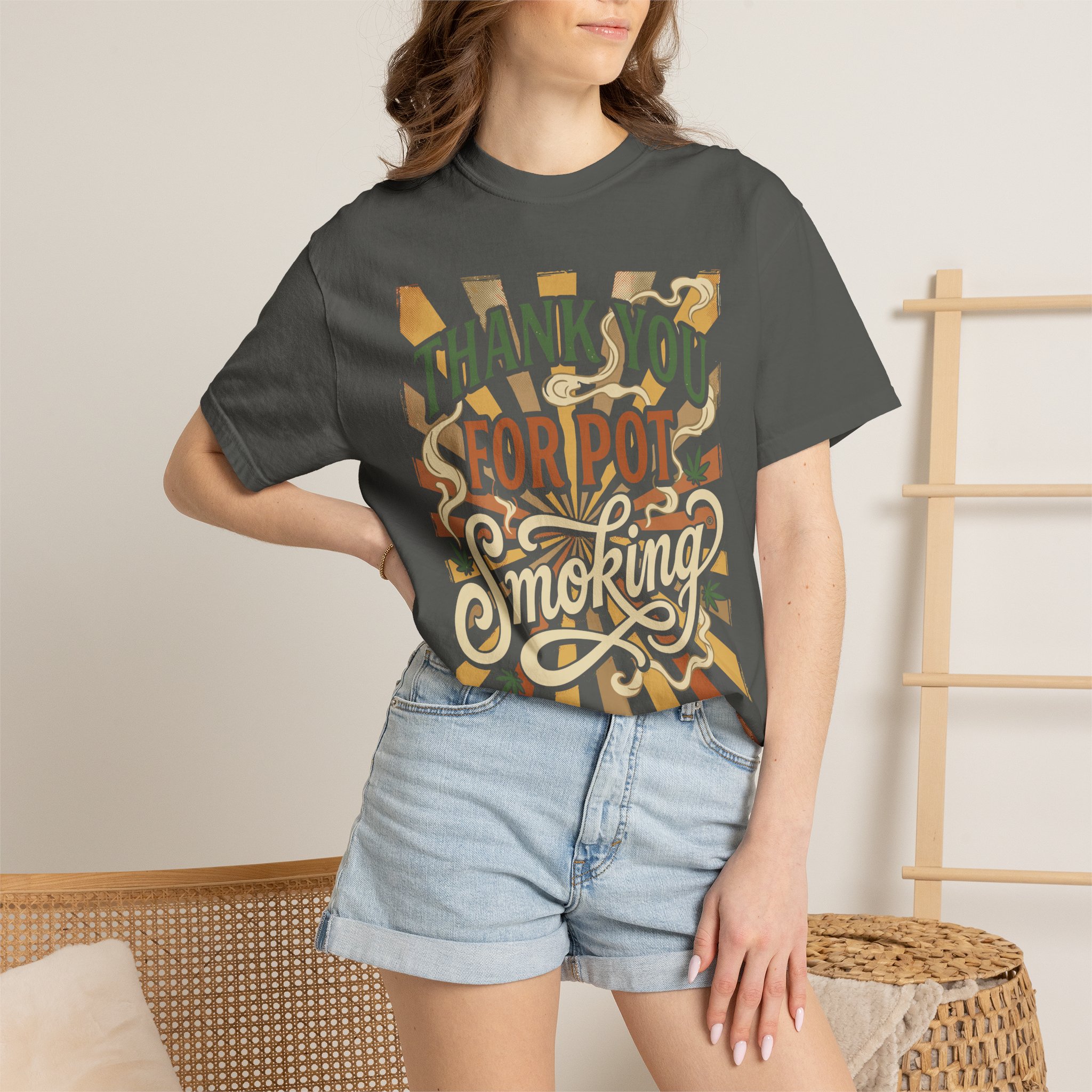 Thank You For Pot Smoking® T-Shirt — Vintage Cannabis Graphic Tee - Image 28