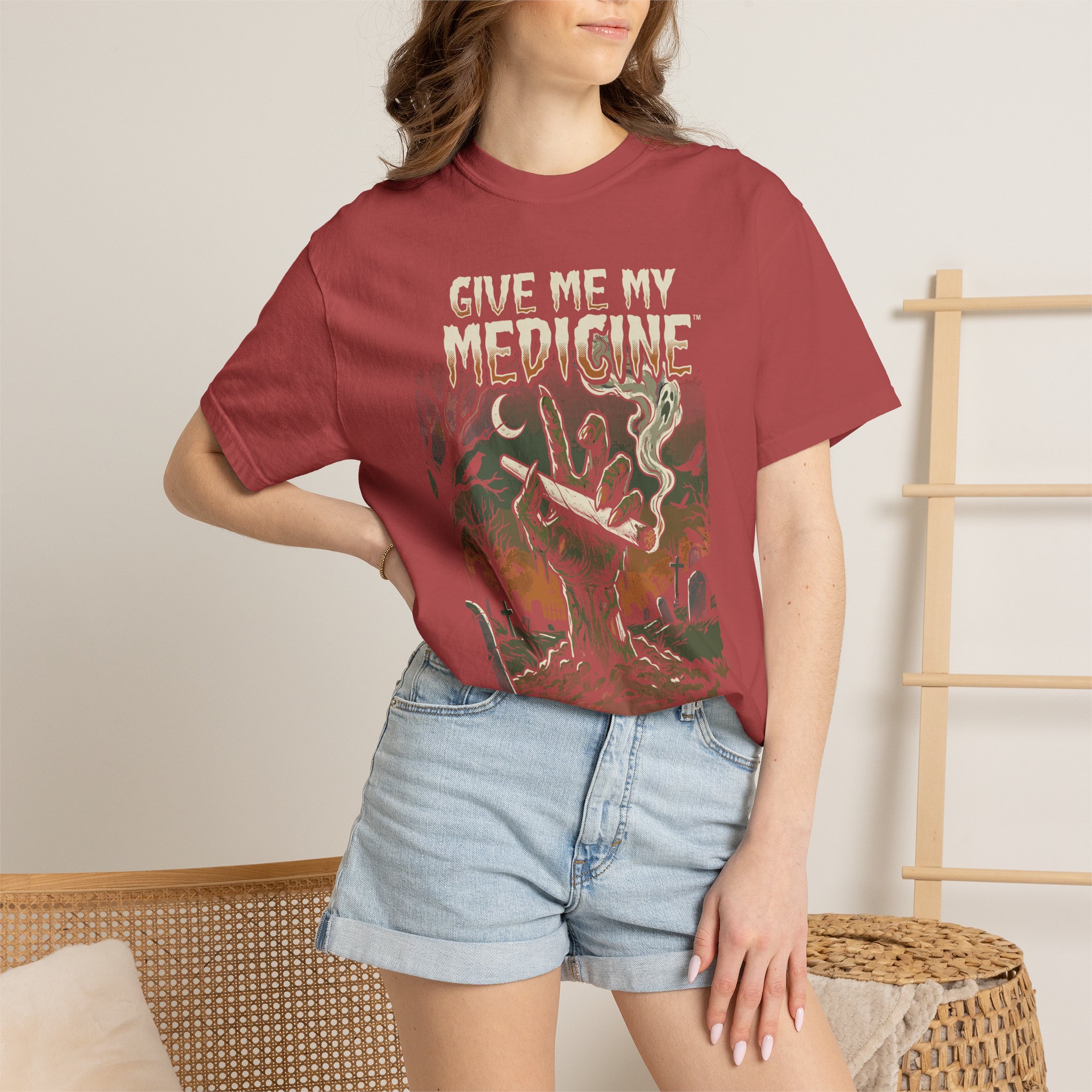 Give Me My Medicine™ Retro Horror Surf Band Tee - Image 56