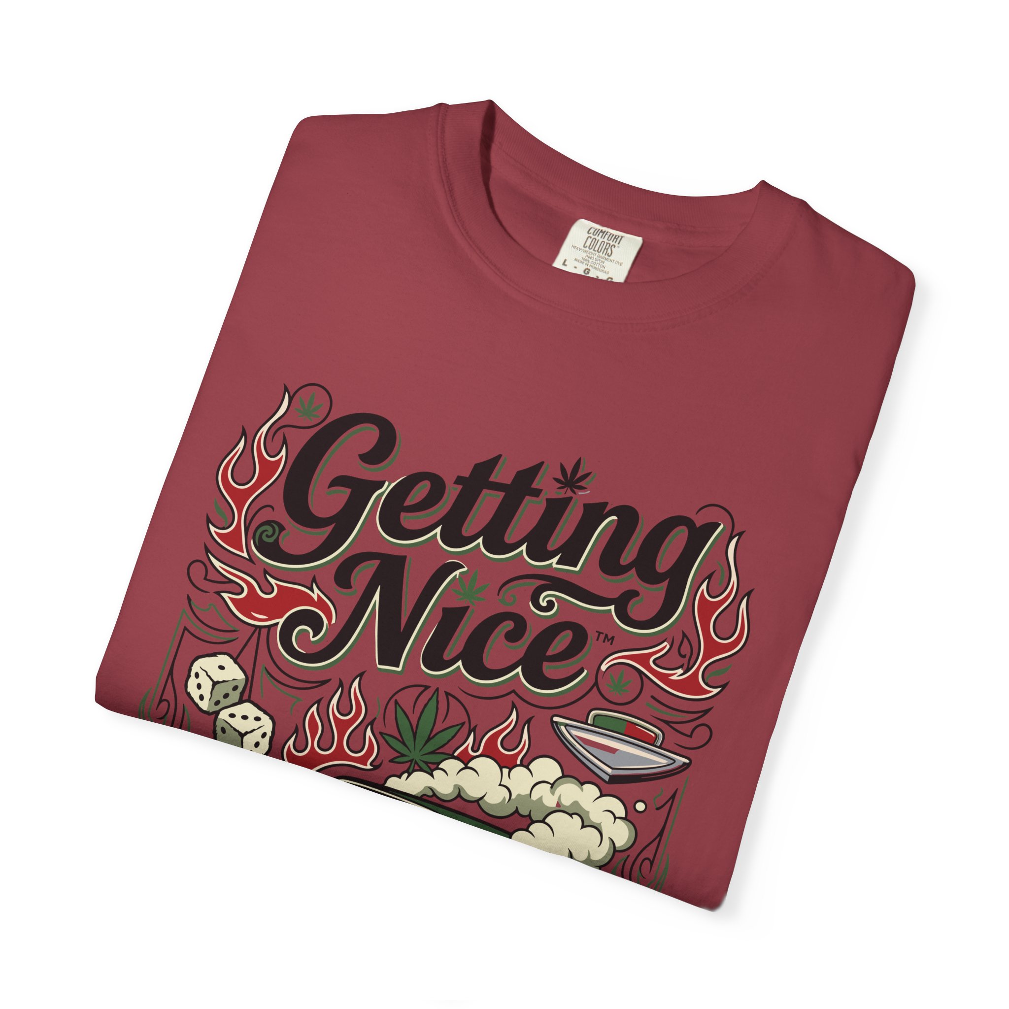 Getting Nice™ Lowrider T-Shirt — Cannabis Car Culture Graphic Tee - Image 55