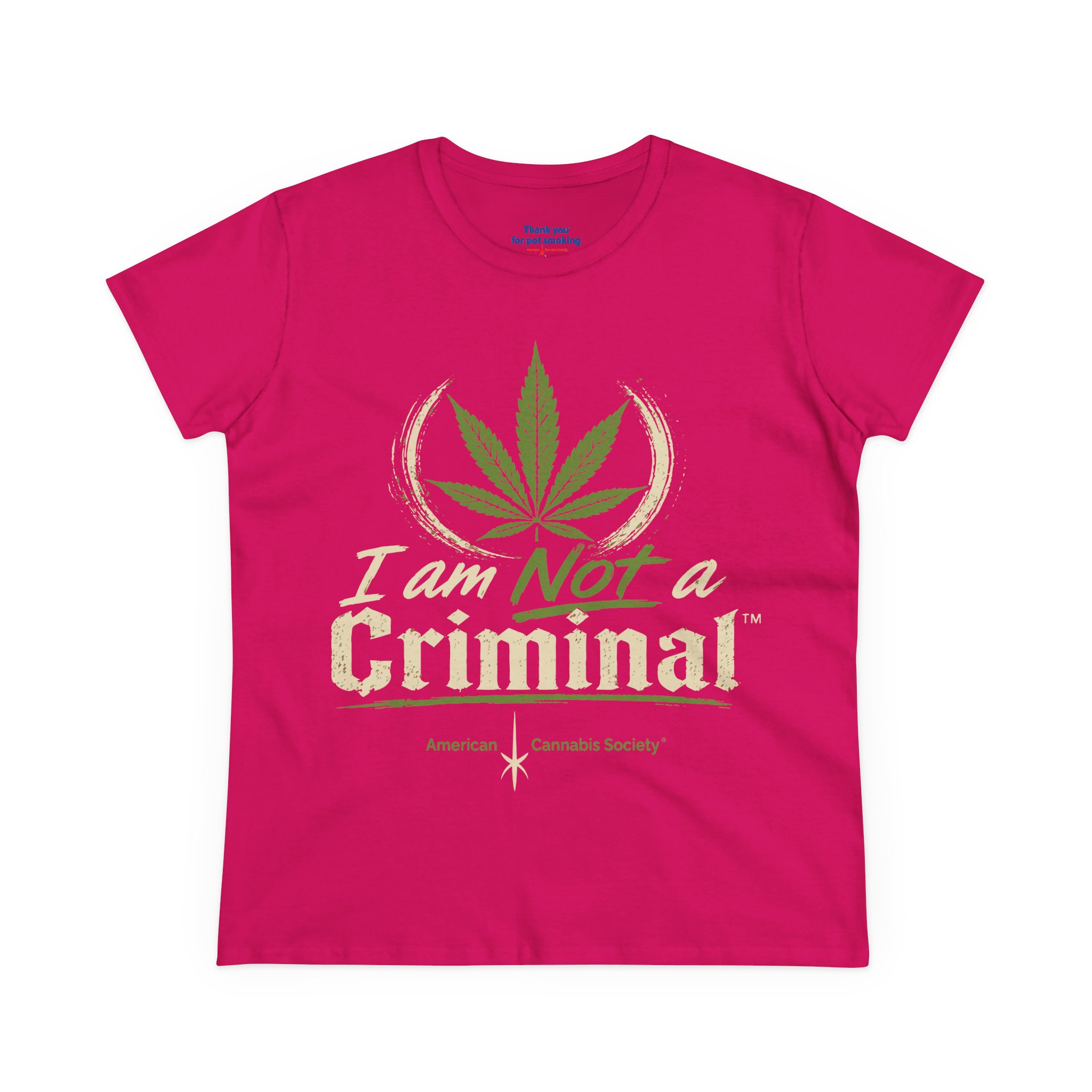 Women's Tee — "I Am Not a Criminal" Cannabis Leaf Graphic - Image 37