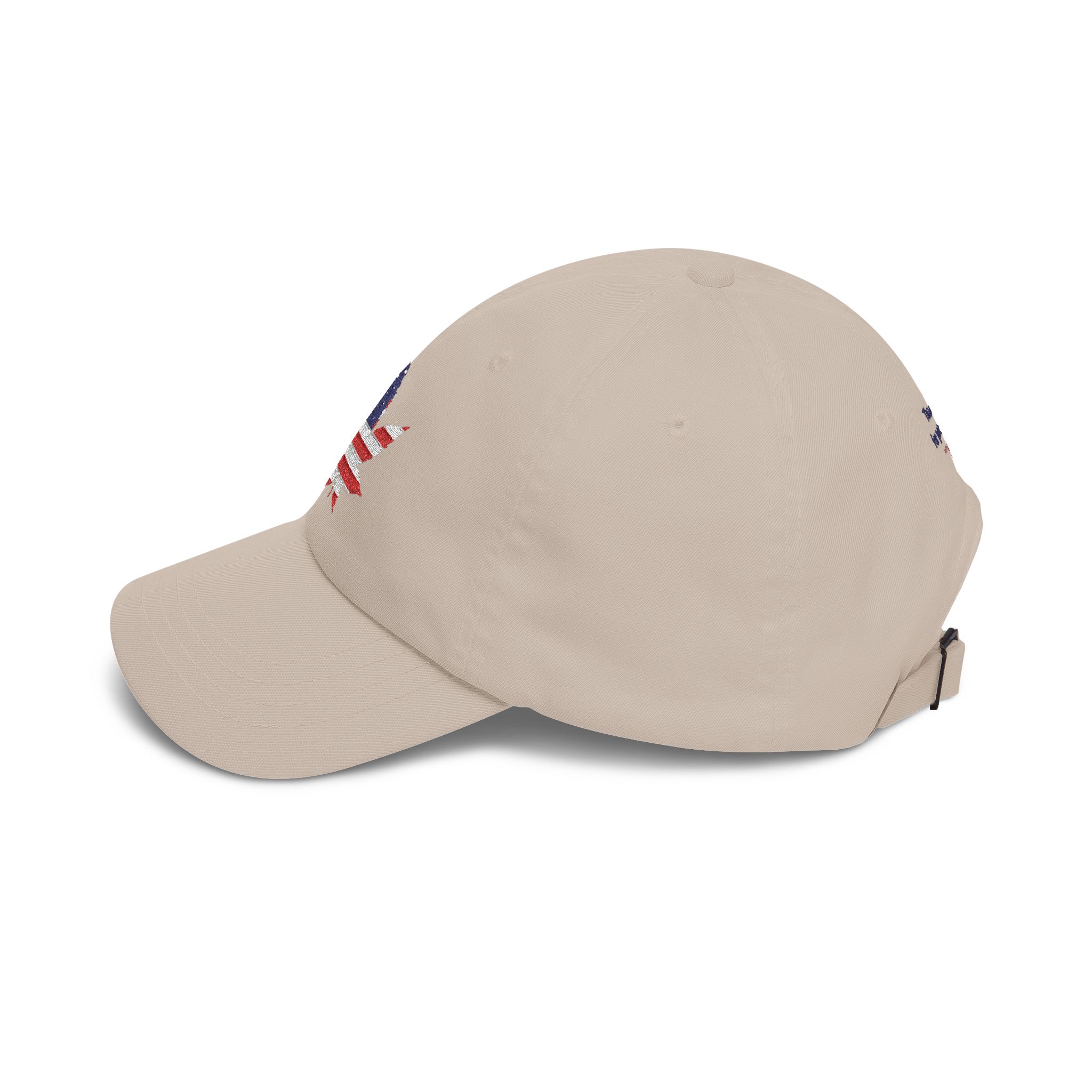 American Flag Cannabis Leaf Dad Cap — Embroidered Patriotic Hat | Yupoong by GreenRX™ | American Cannabis Society® Approved - Image 7