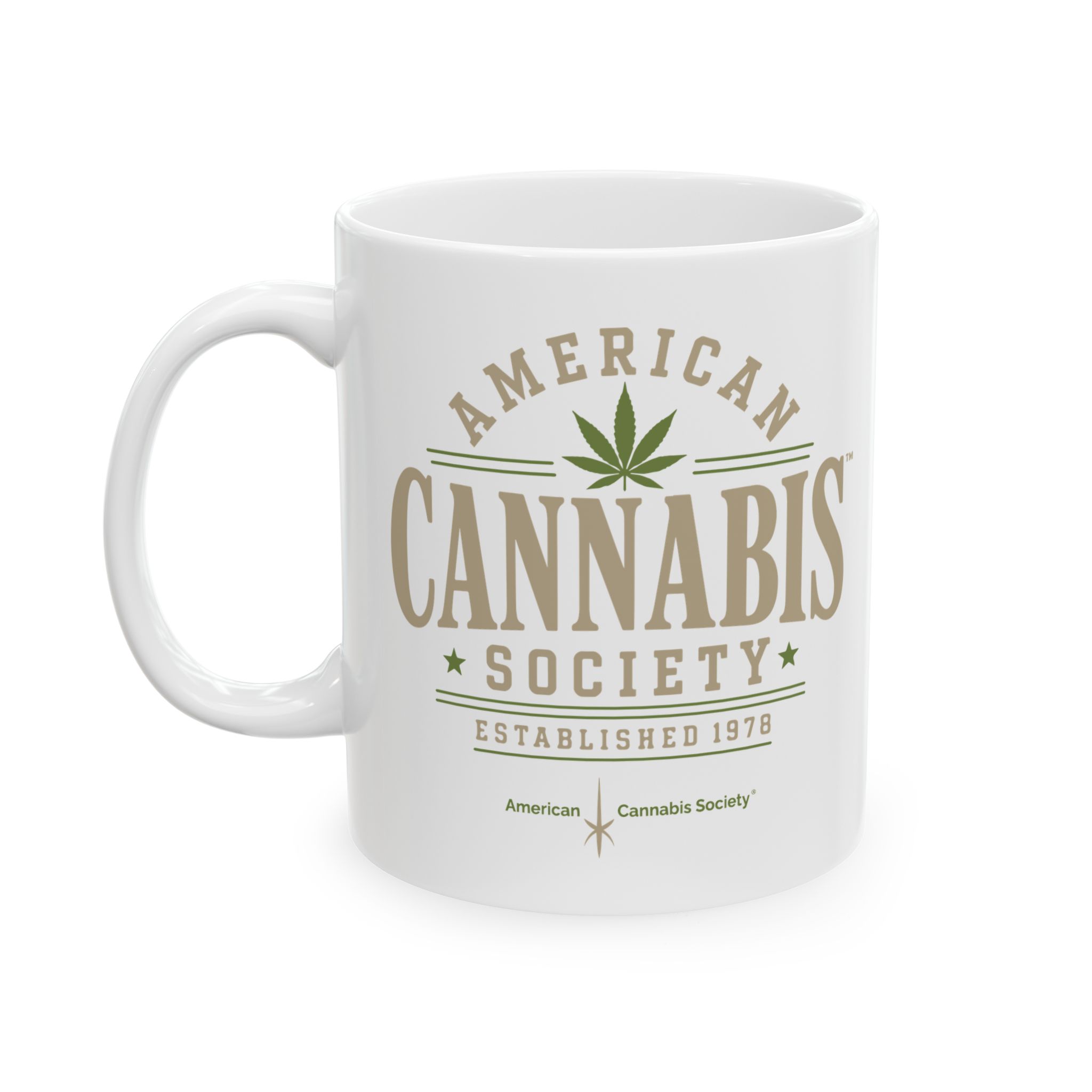 American Cannabis Society® Ceramic Mug — 'Modern' Coffee Cup (11oz & 15oz) - Image 3