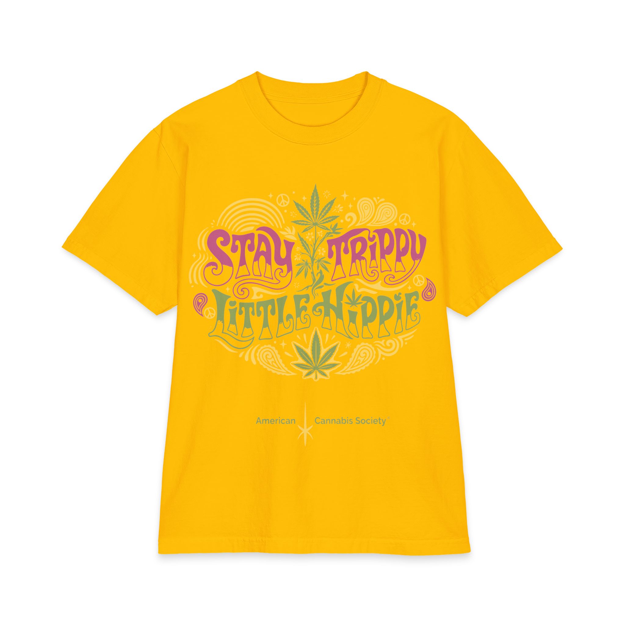 Stay Trippy Little Hippie T-Shirt — Retro Psychedelic Cannabis Tee - Image 5