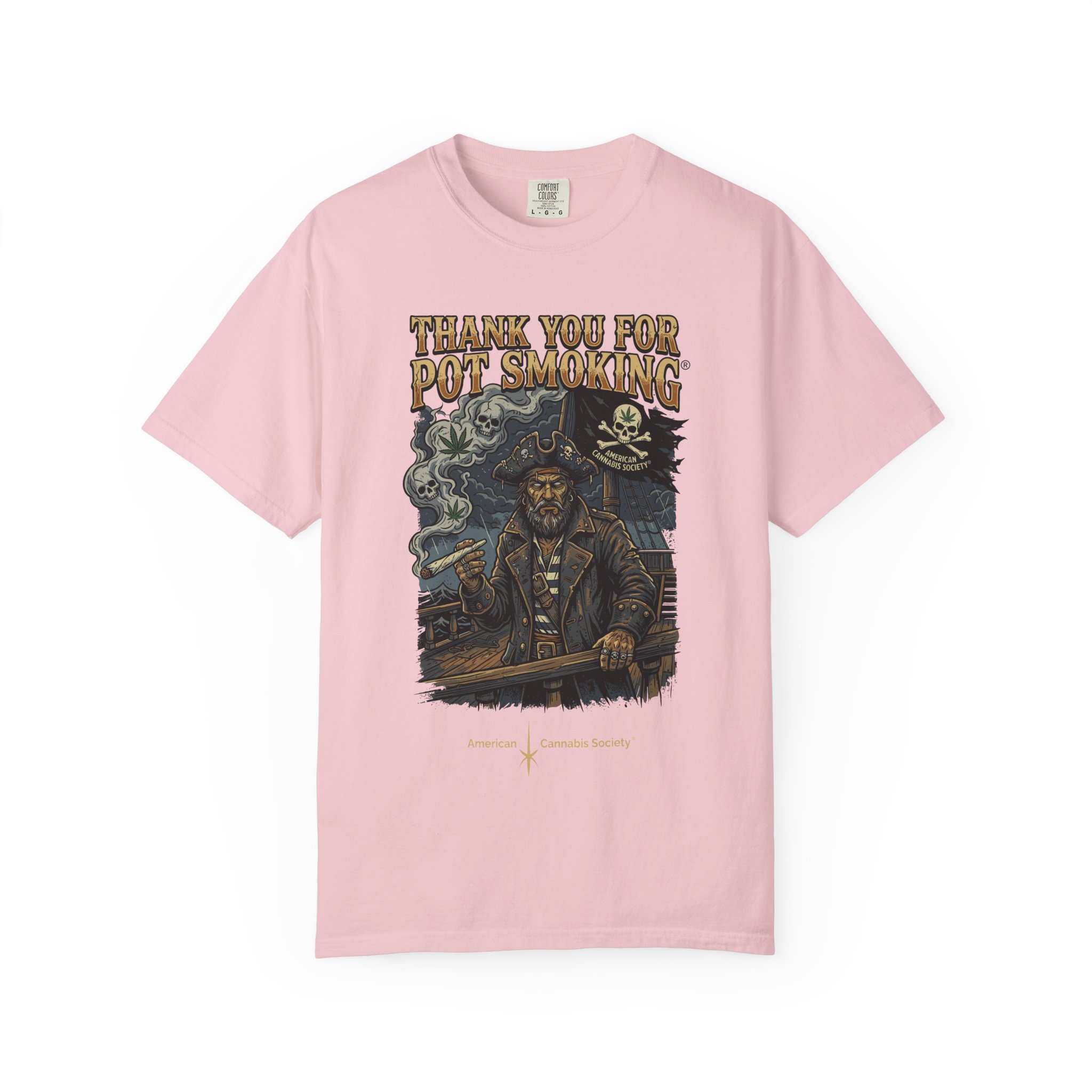 Thank You For Pot Smoking® Vintage Pirate Graphic T-Shirt - Image 49