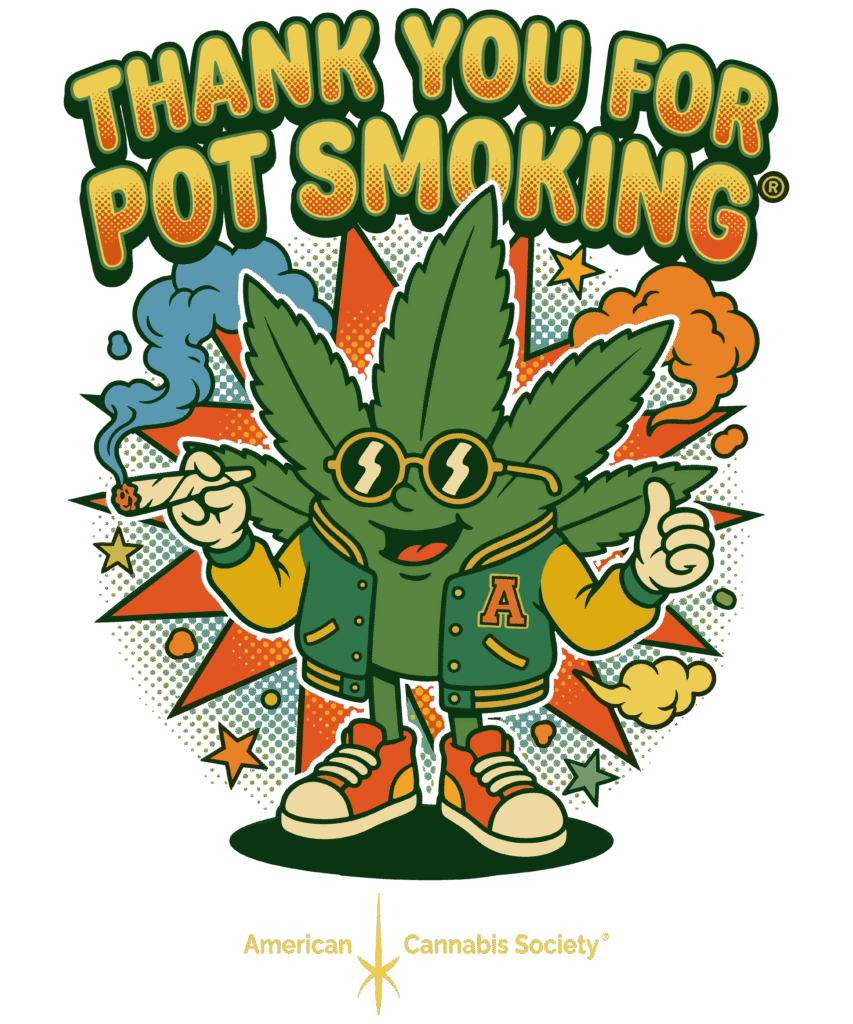 GreenRX™ Affiliate Program featured image – Thank You For Pot Smoking® cannabis apparel mascot promoting weed t-shirts and 420 lifestyle gear