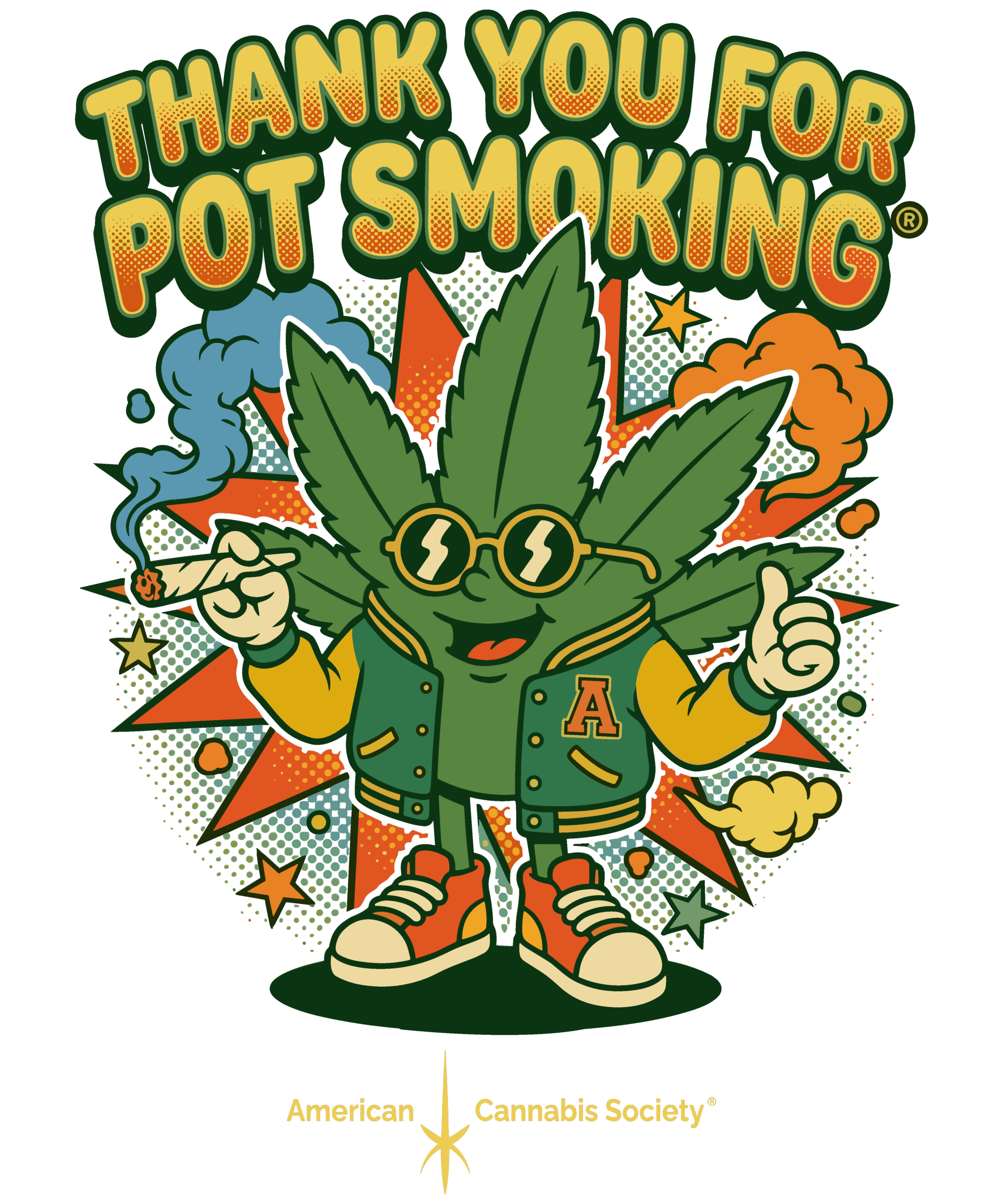 GreenRX™ Affiliate Program featured image – Thank You For Pot Smoking® cannabis apparel mascot promoting weed t-shirts and 420 lifestyle gear
