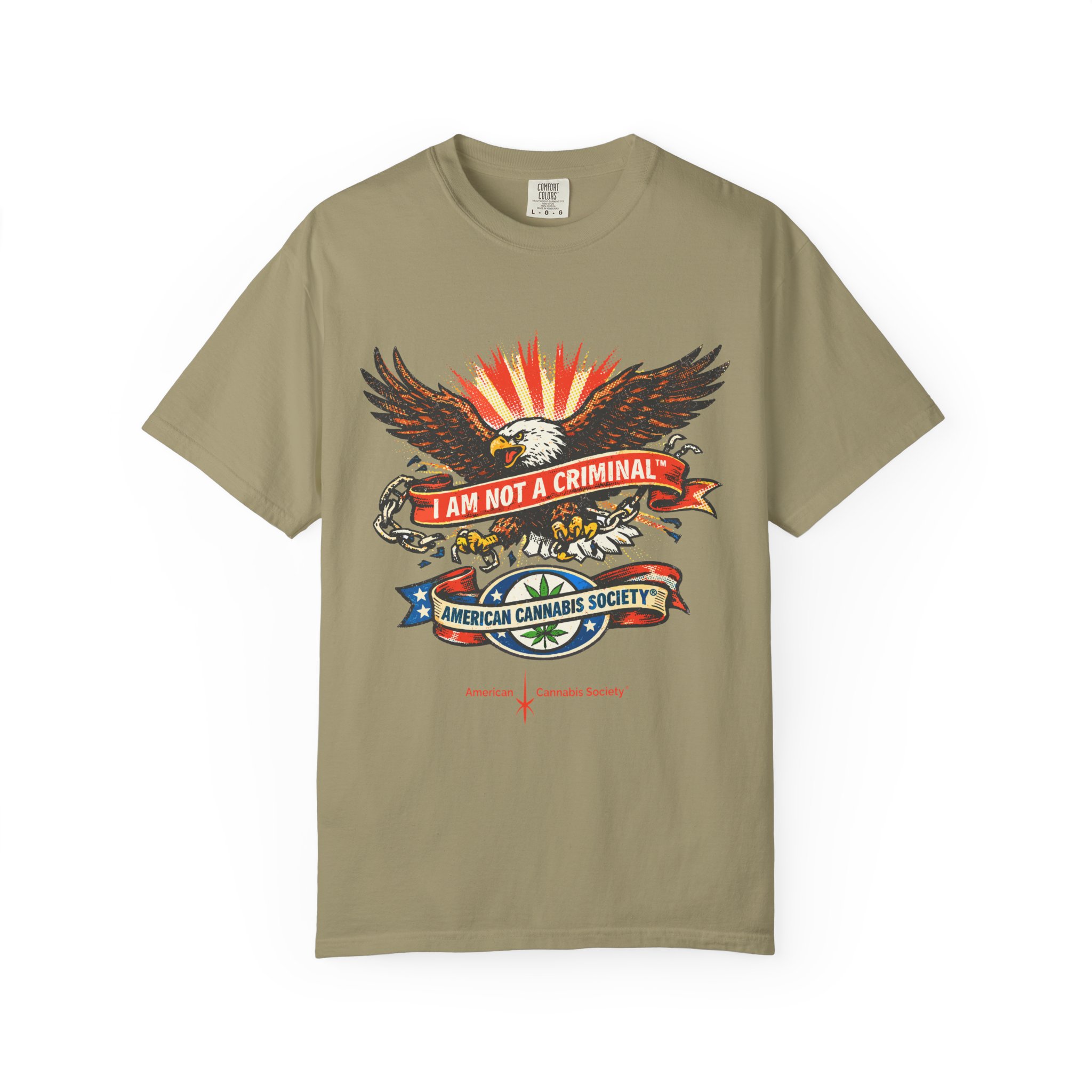 I Am Not a Criminal™ Eagle Tee — American Cannabis Society® Graphic - Image 21