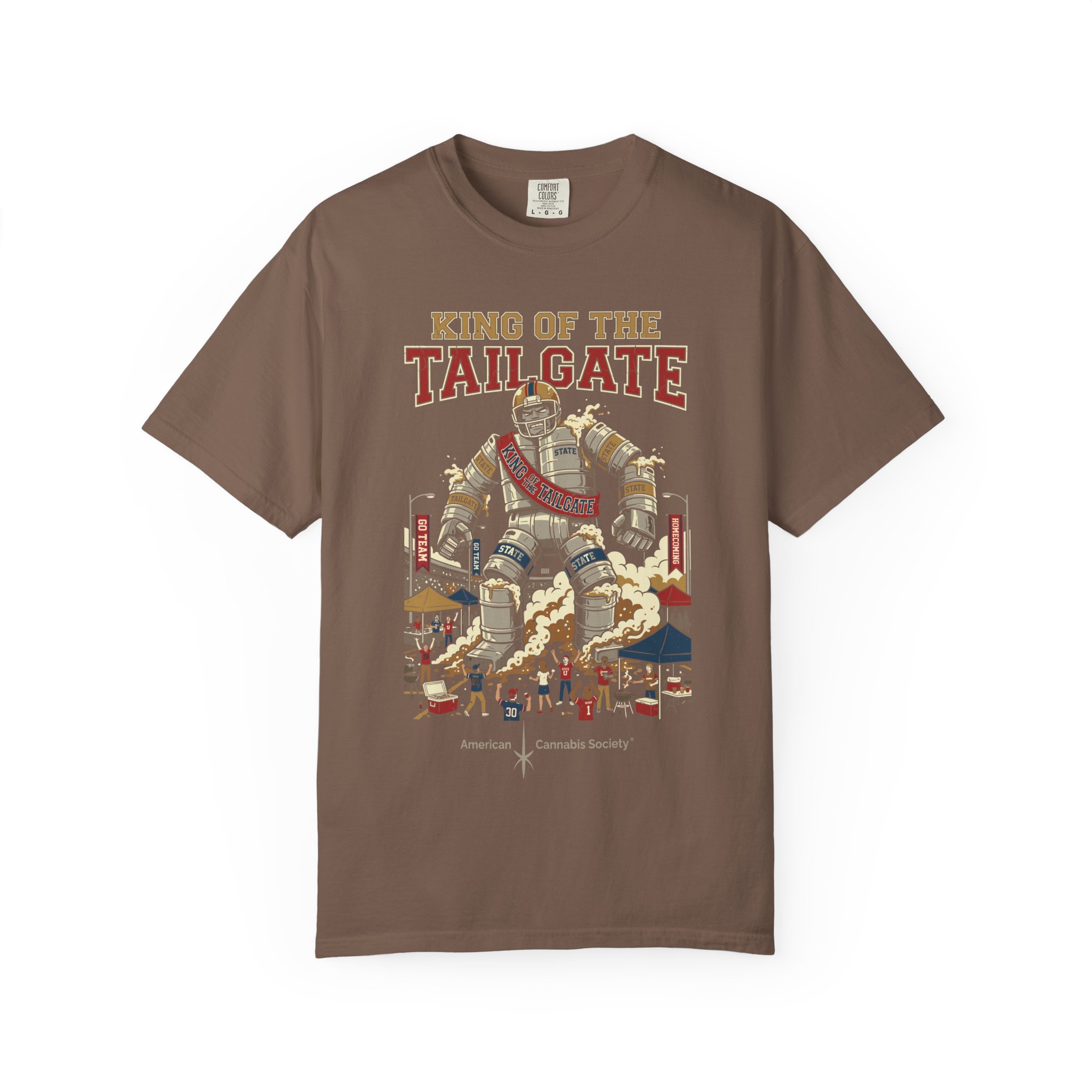 King of the Tailgate T-Shirt — College Football Tailgating Tee - Image 21