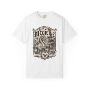 Give Me My Medicine™ T-Shirt — Vintage Cannabis Apothecary Graphic Tee