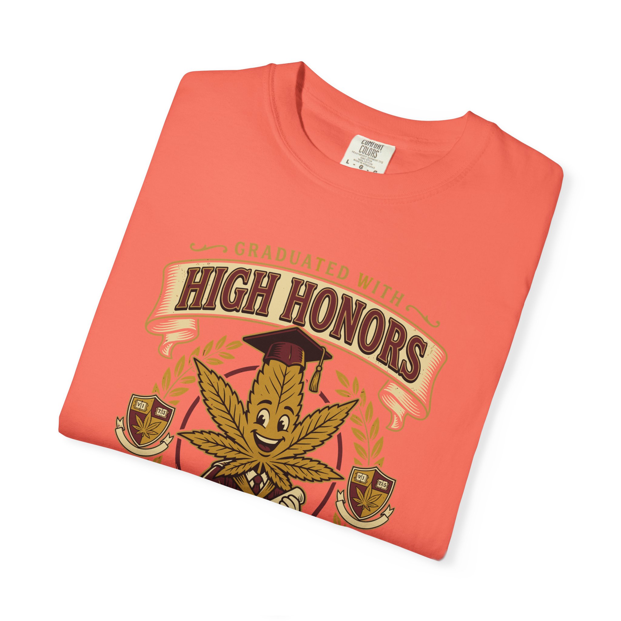 High Honors University T-Shirt — "Graduated with High Honors" Retro Marijuana College Tee - Image 15