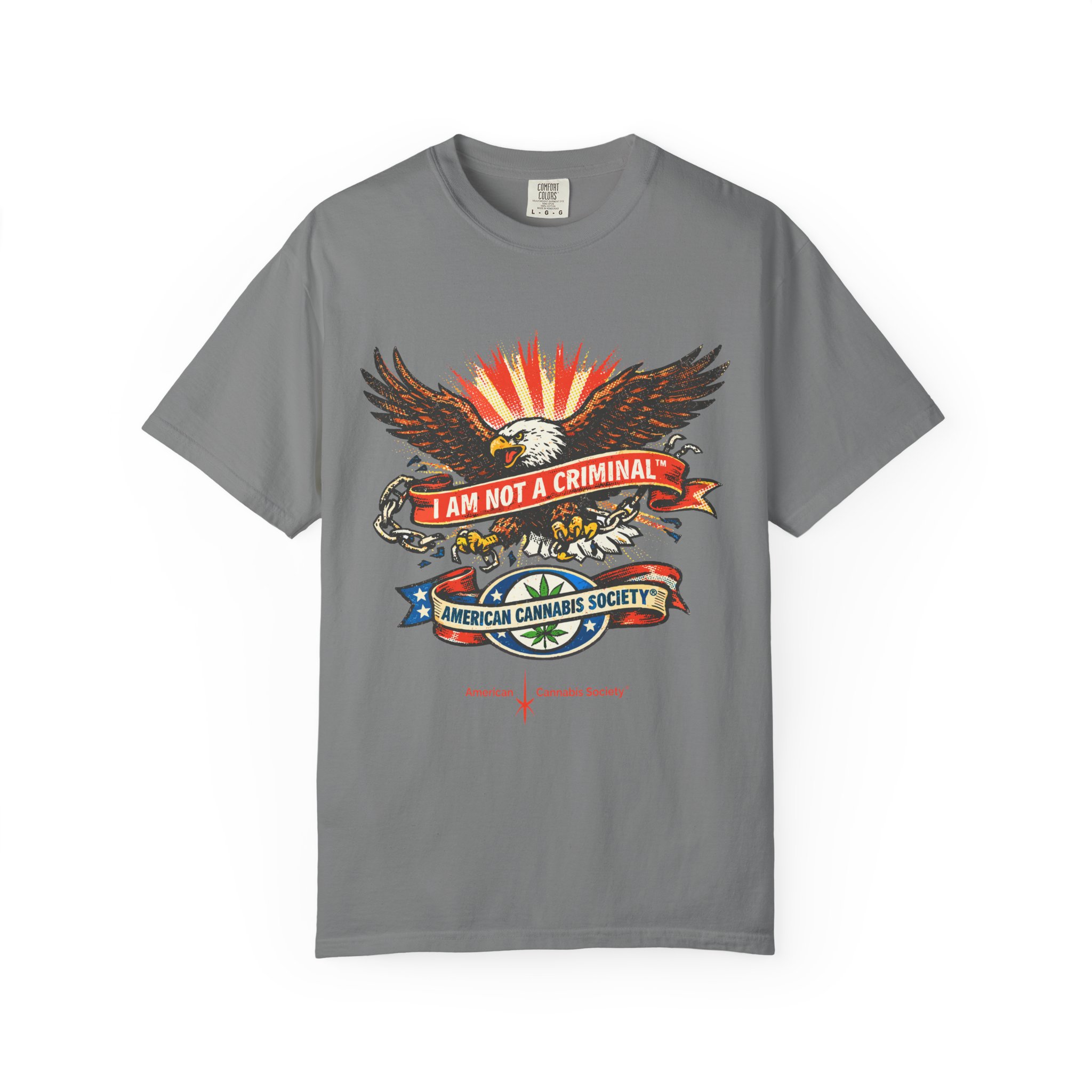 I Am Not a Criminal™ Eagle Tee — American Cannabis Society® Graphic - Image 33