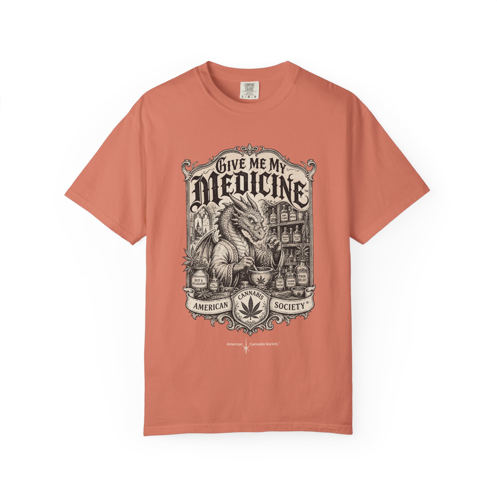 Give Me My Medicine™ T-Shirt — Vintage Cannabis Apothecary Graphic Tee - Image 5
