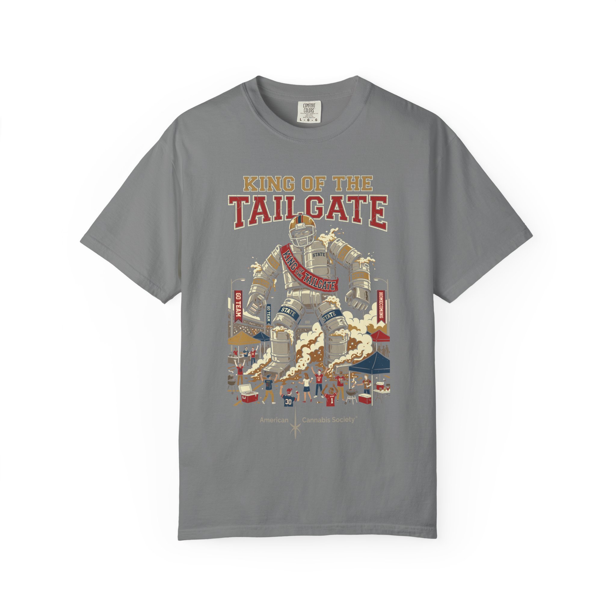 King of the Tailgate T-Shirt — College Football Tailgating Tee - Image 29