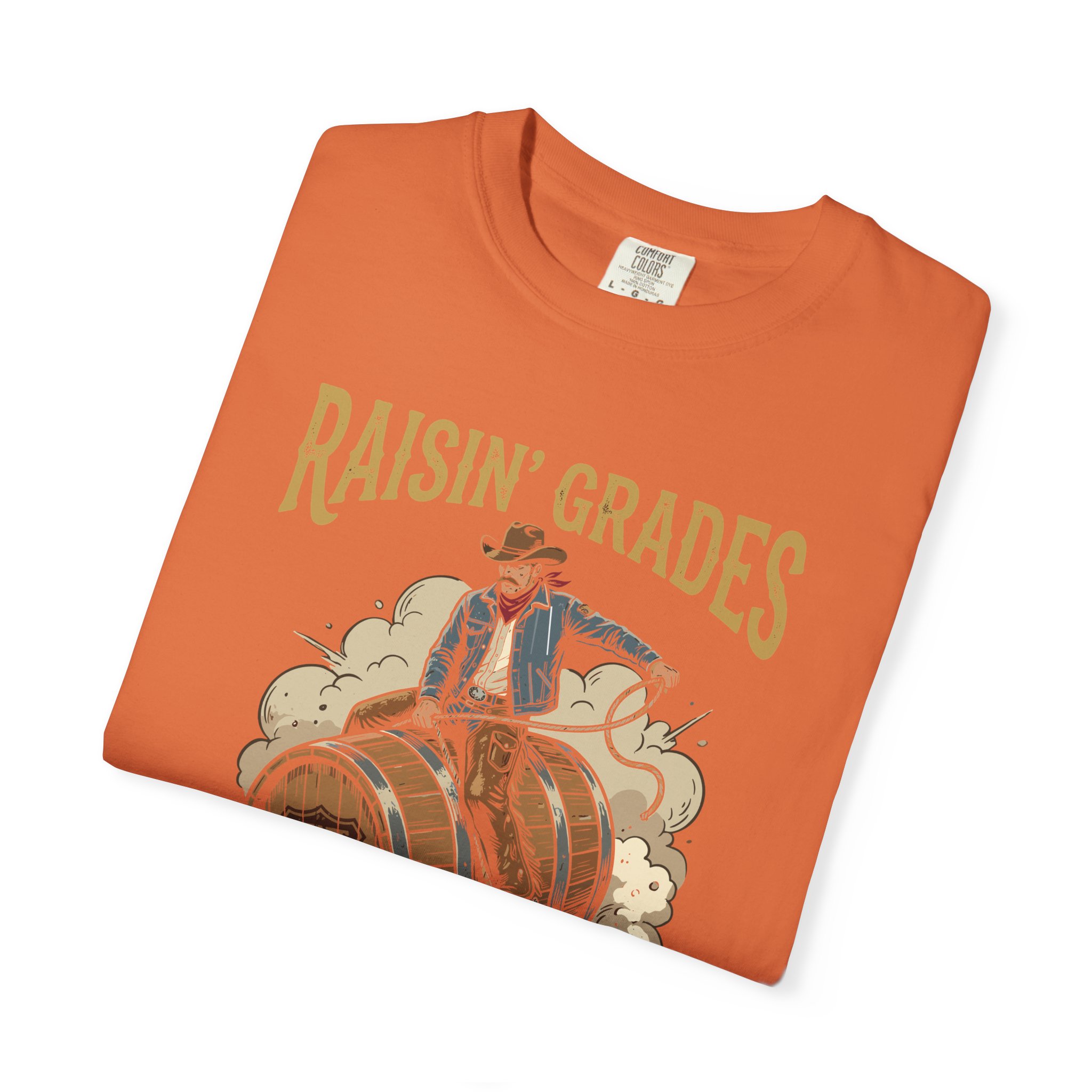 Raisin' Grades & Hell T-Shirt — Vintage College Barrel Graphic Tee - Image 15