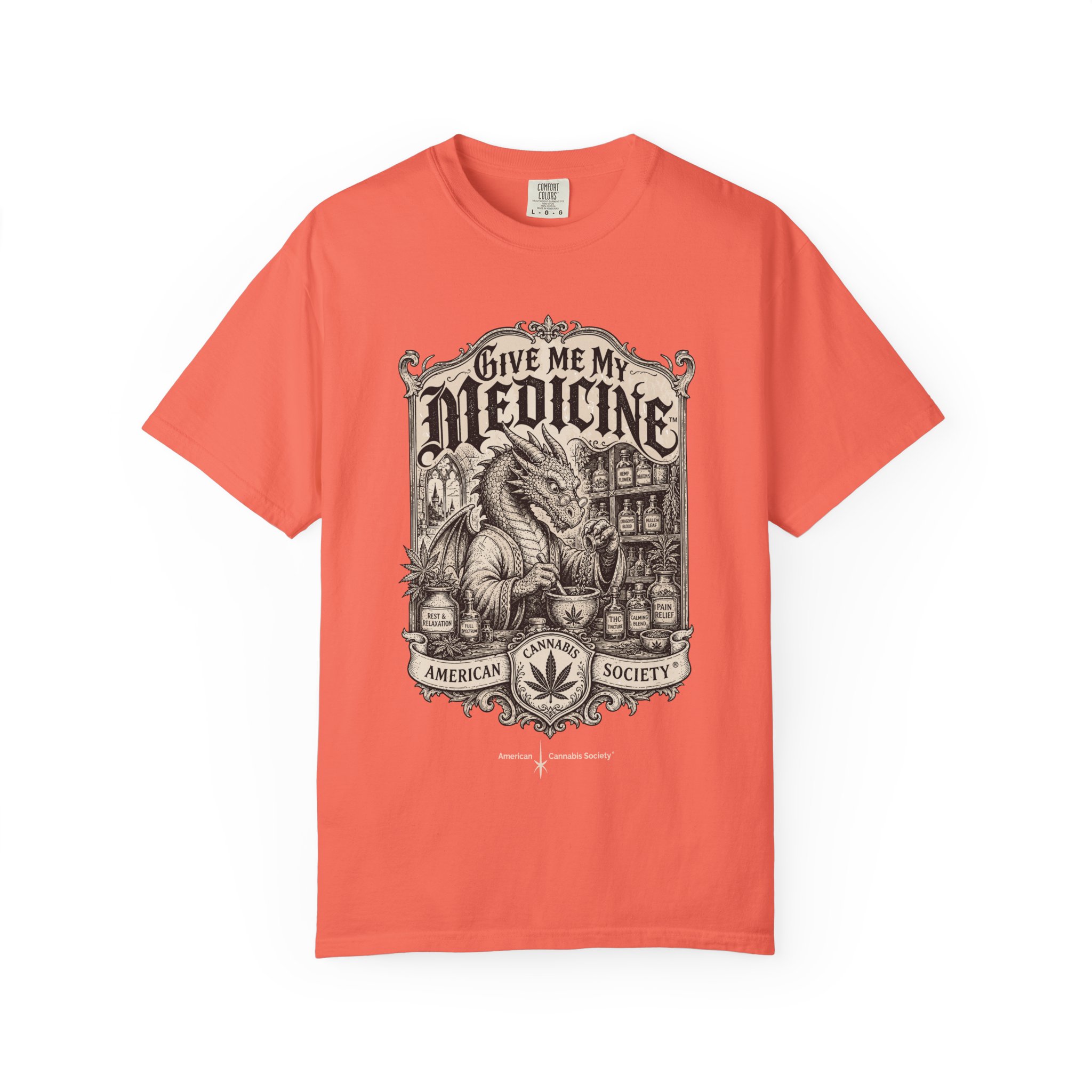 Give Me My Medicine™ T-Shirt — Vintage Cannabis Apothecary Graphic Tee - Image 9