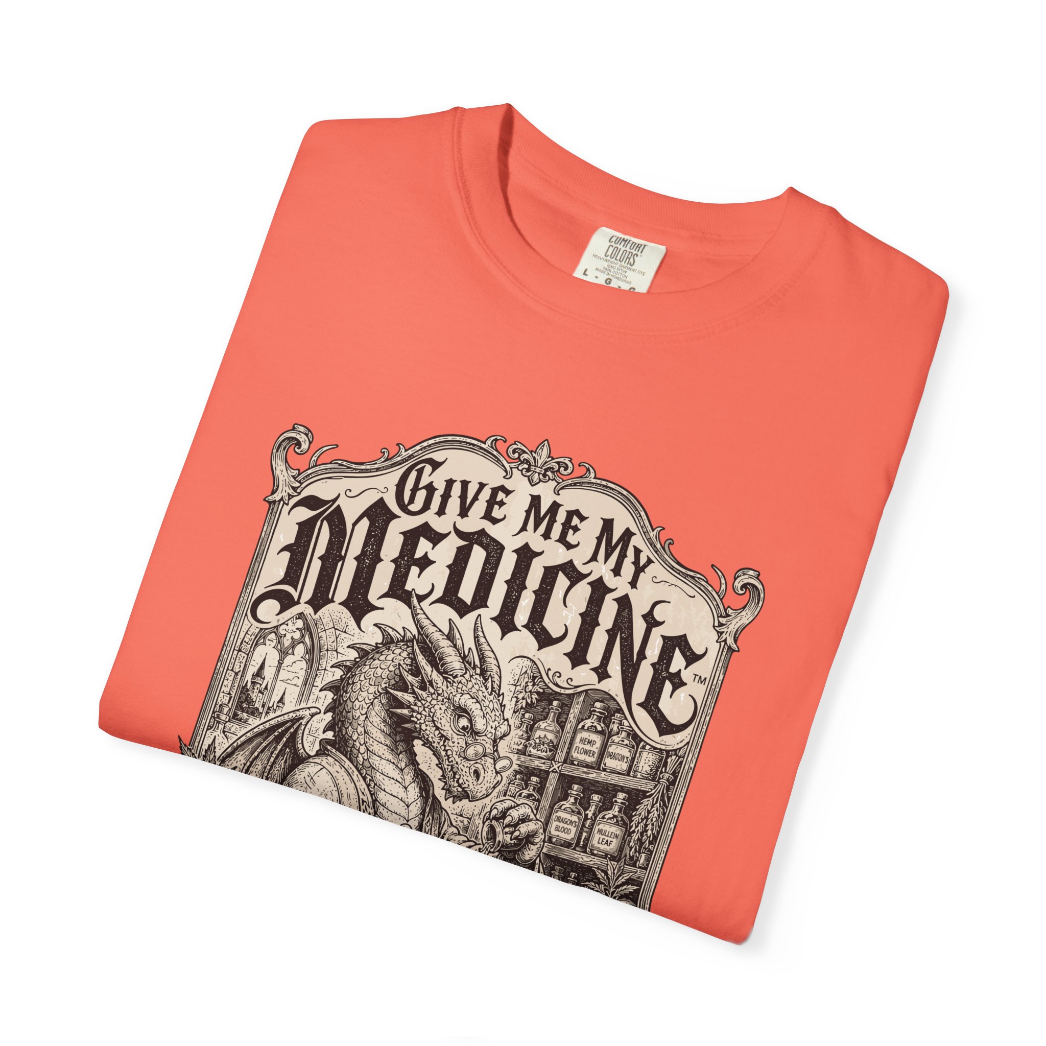 Give Me My Medicine™ T-Shirt — Vintage Cannabis Apothecary Graphic Tee - Image 11