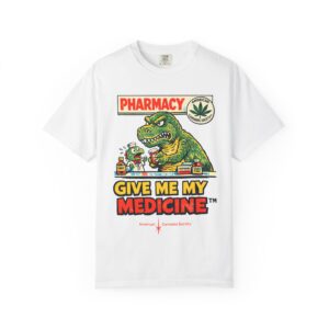 Give Me My Medicine T-Shirt — Funny Pharmacy Dino Graphic Tee