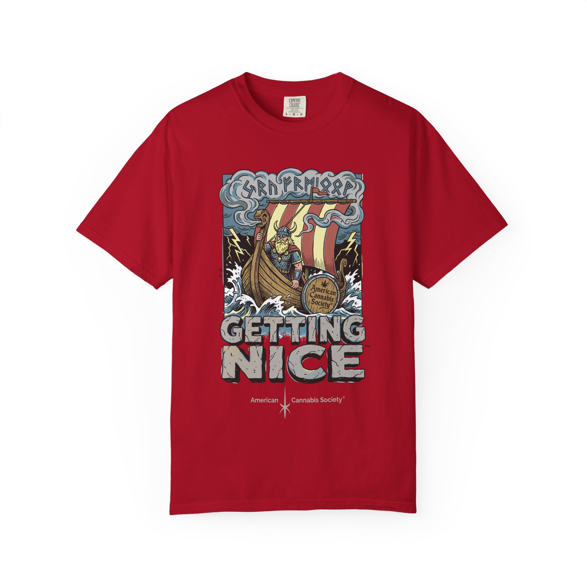 Viking Ship 'Getting Nice' Graphic T‑Shirt — Retro Norse Adventure Tee - Image 16