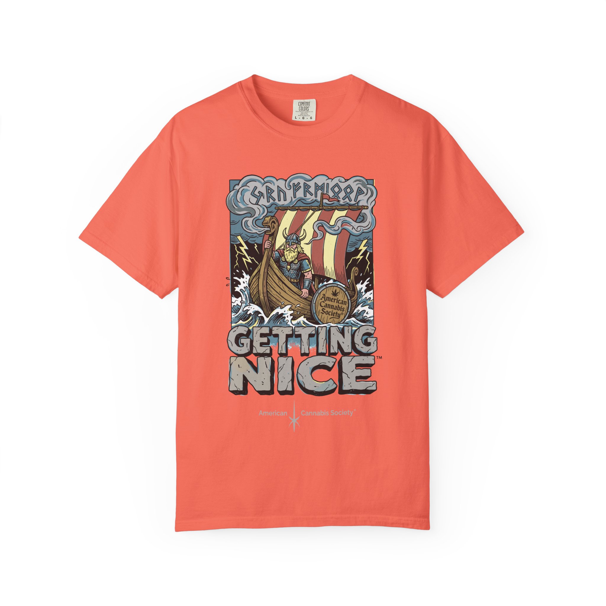 Viking Ship 'Getting Nice' Graphic T‑Shirt — Retro Norse Adventure Tee - Image 9