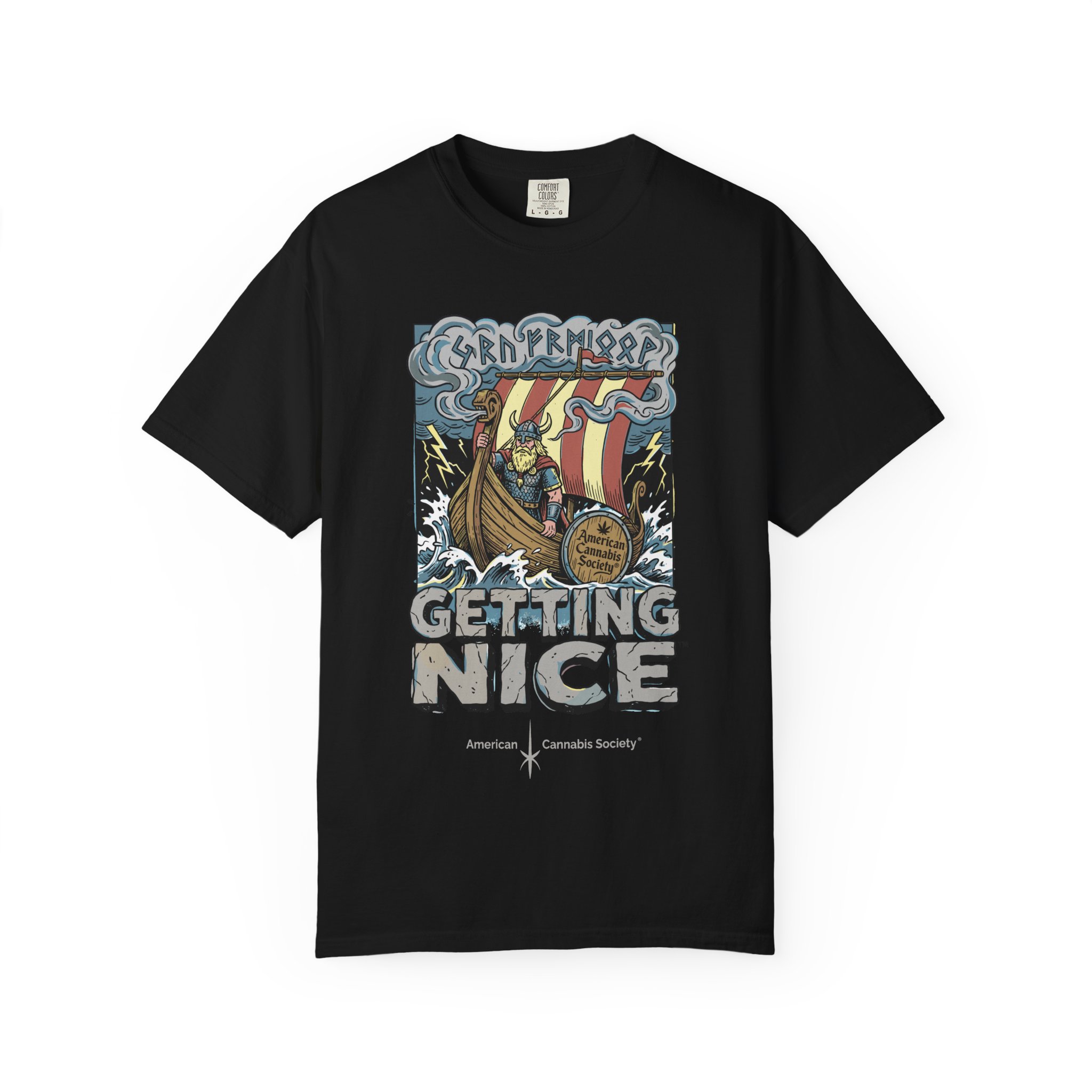 Viking Ship 'Getting Nice' Graphic T‑Shirt — Retro Norse Adventure Tee - Image 14