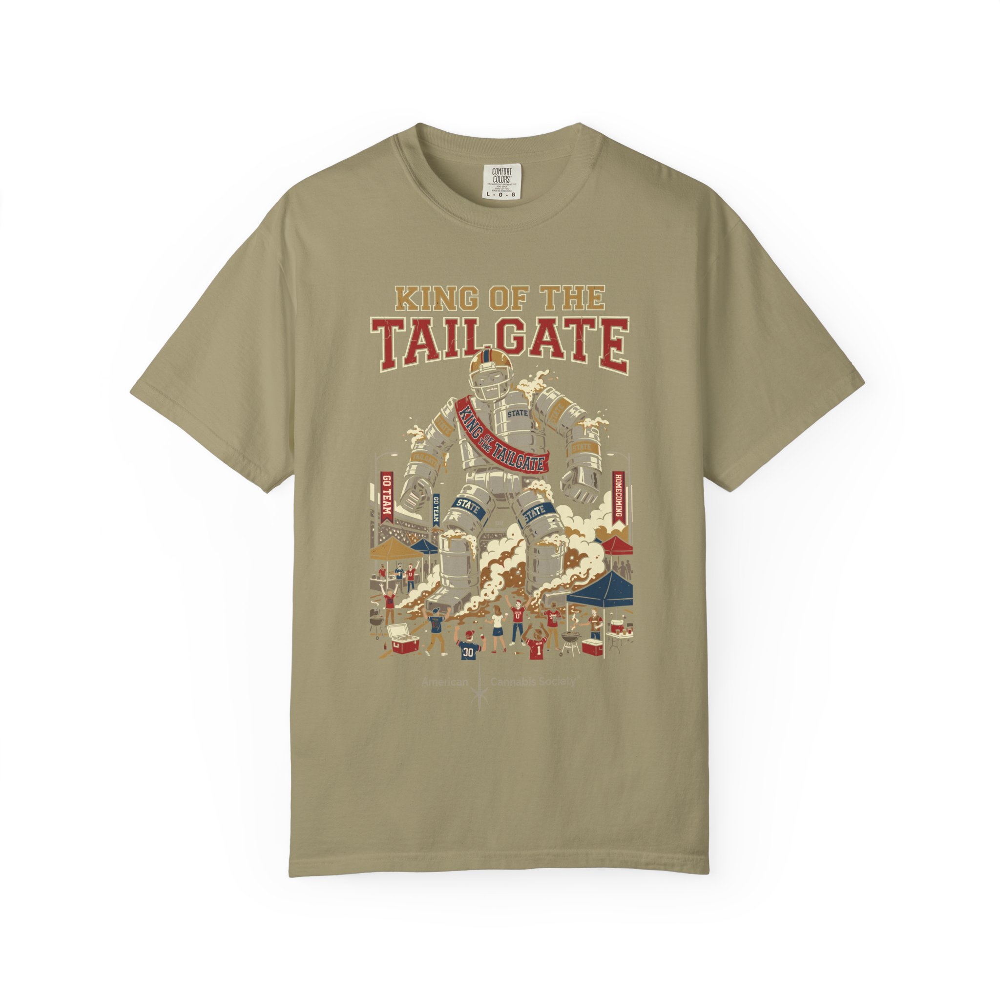 King of the Tailgate T-Shirt — College Football Tailgating Tee - Image 17