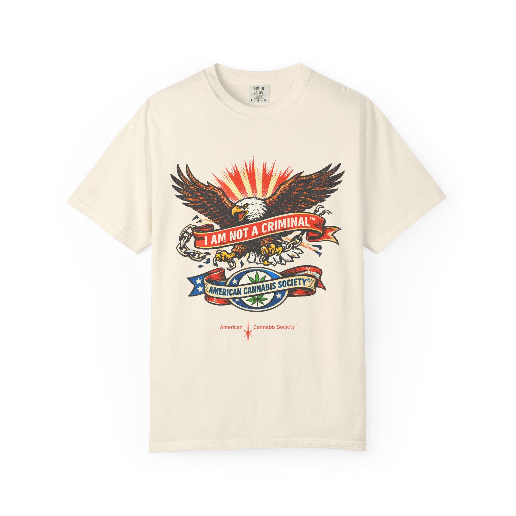 I Am Not a Criminal™ Eagle Tee — American Cannabis Society® Graphic - Image 17