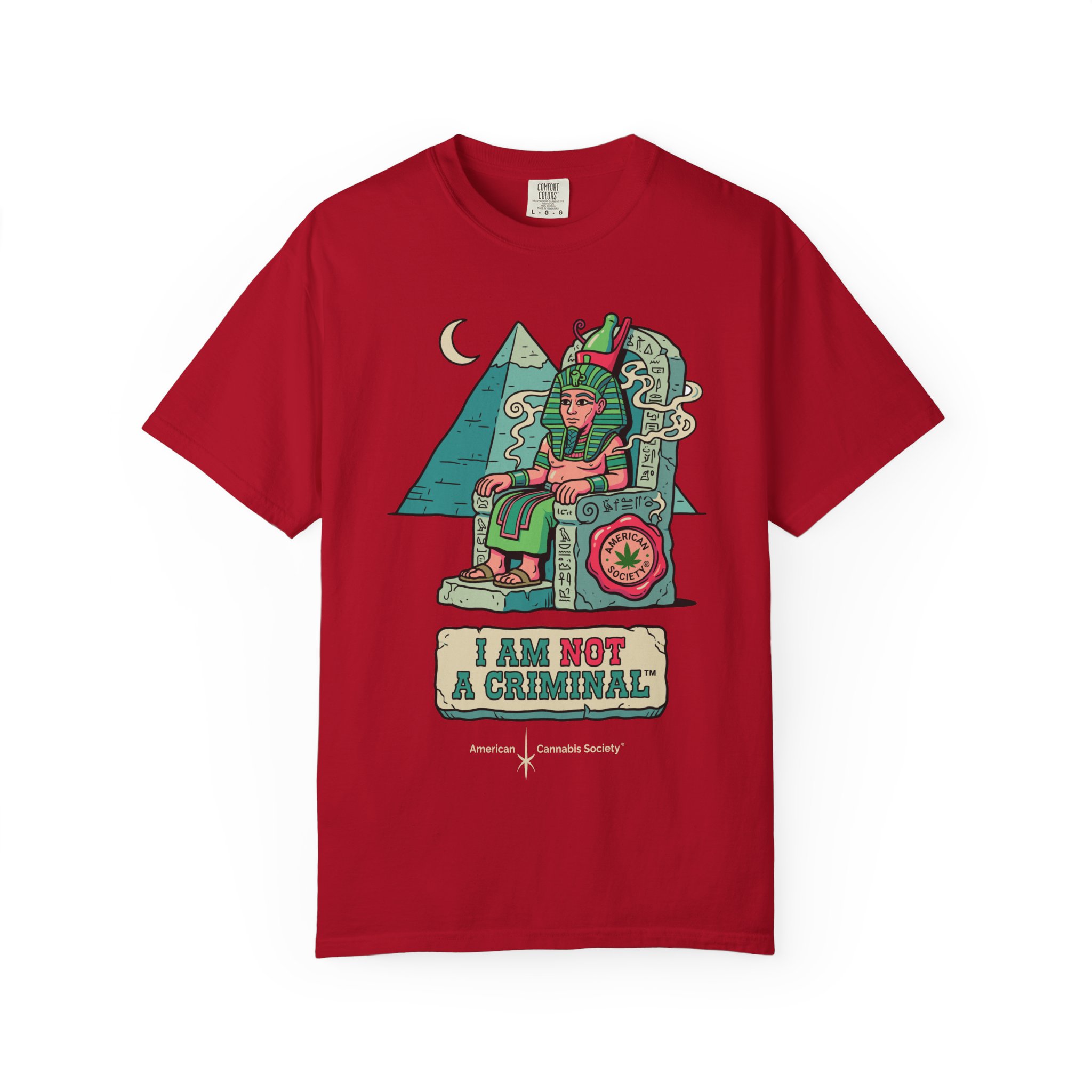 I Am Not a Criminal™ Pharaoh Tee — Ancient Royalty Cannabis Graphic - Image 57