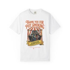 Thank You For Pot Smoking® Tee — Vintage Carnival Cannabis Graphic