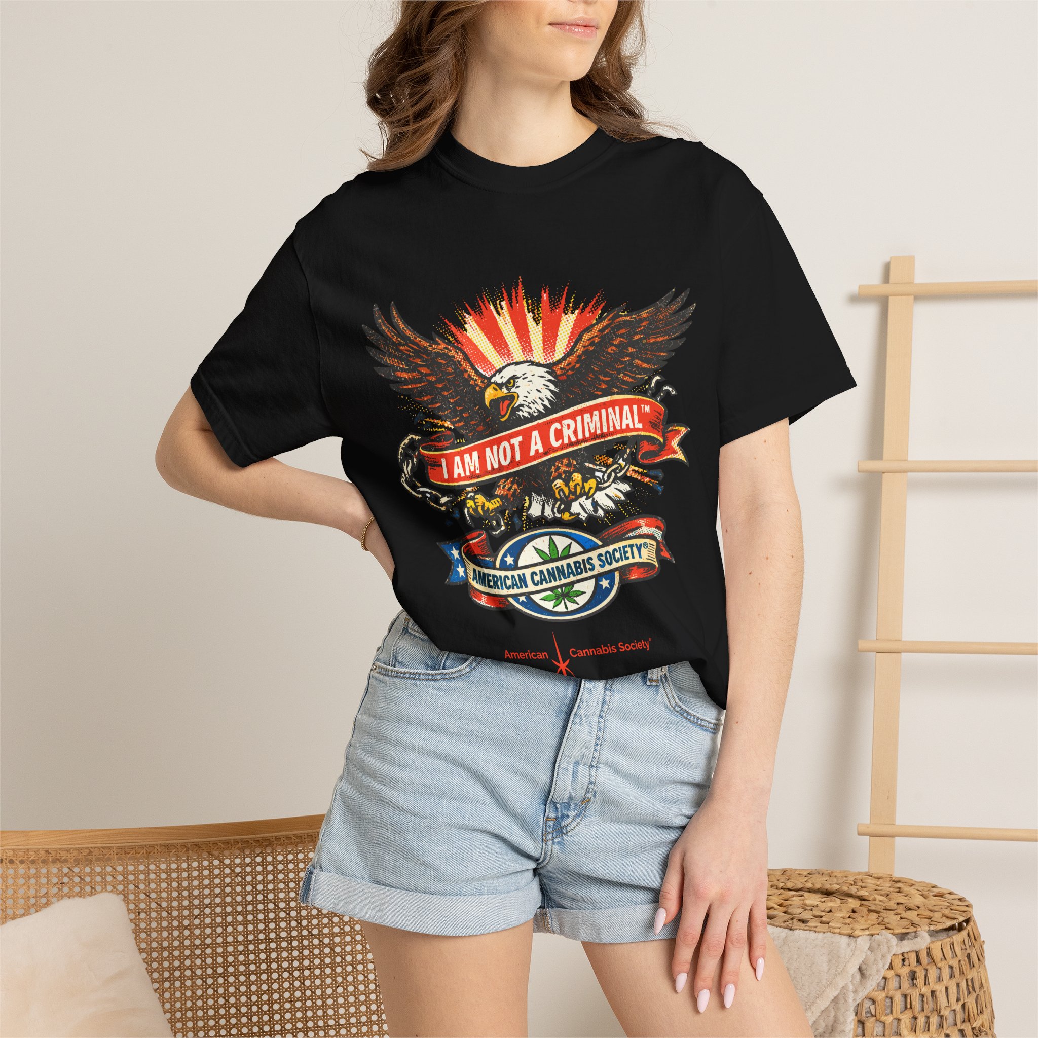 I Am Not a Criminal™ Eagle Tee — American Cannabis Society® Graphic - Image 52