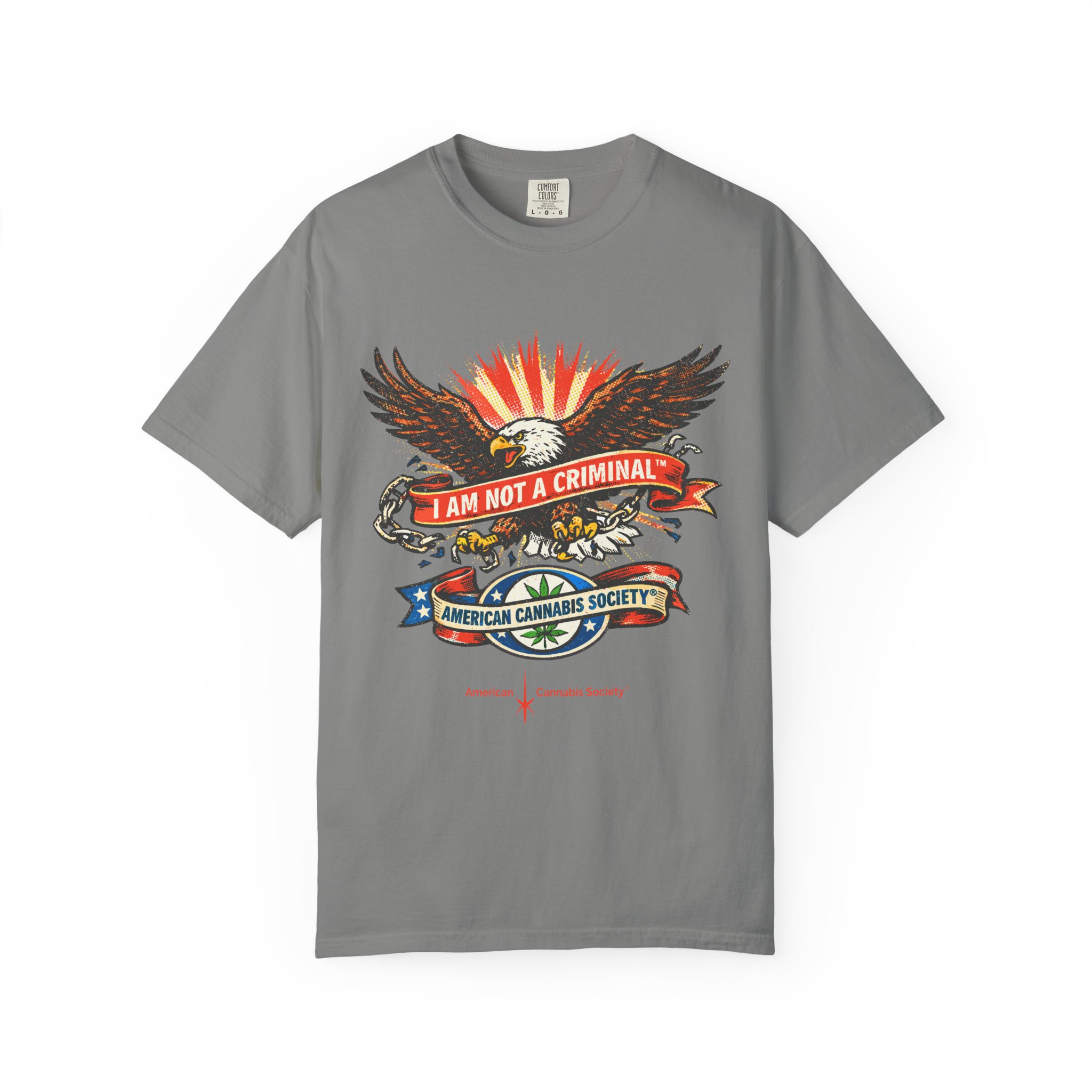 I Am Not a Criminal™ Eagle Tee — American Cannabis Society® Graphic - Image 41