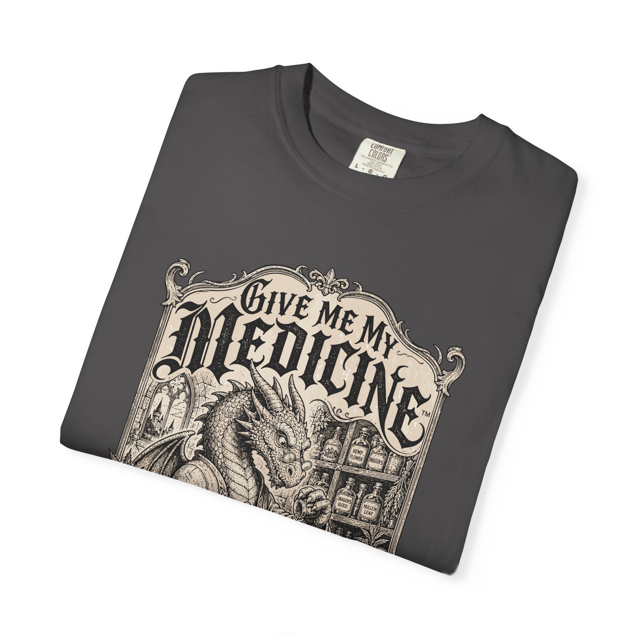 Give Me My Medicine™ T-Shirt — Vintage Cannabis Apothecary Graphic Tee - Image 47