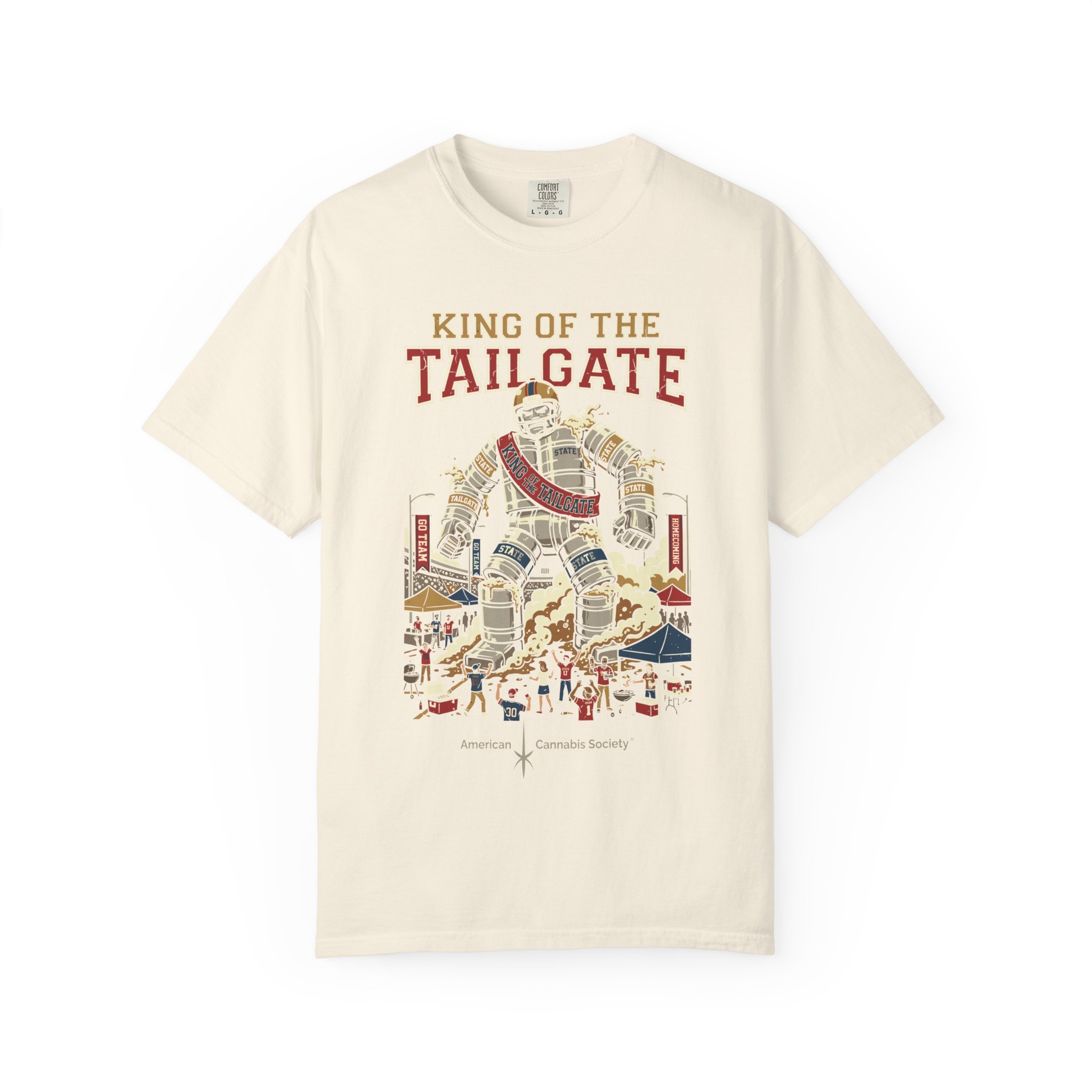 King of the Tailgate T-Shirt — College Football Tailgating Tee - Image 13
