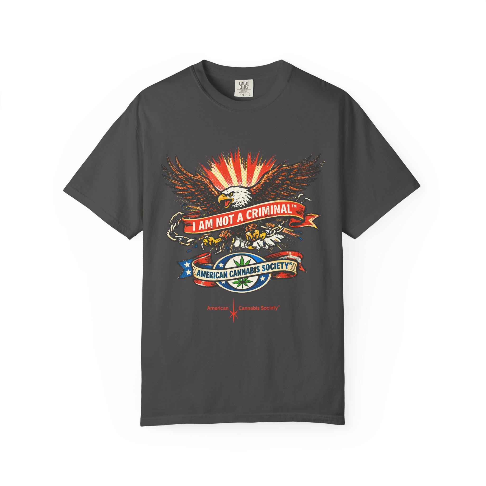 I Am Not a Criminal™ Eagle Tee — American Cannabis Society® Graphic - Image 45