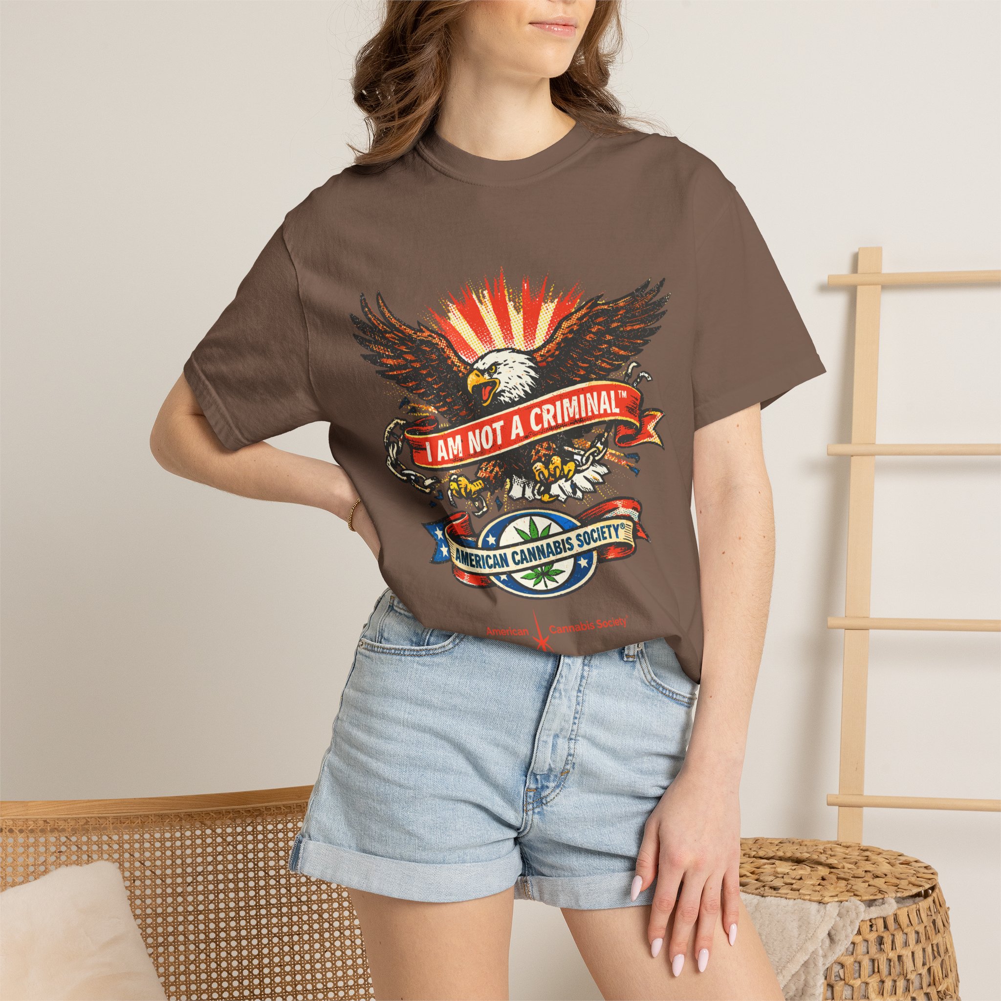 I Am Not a Criminal™ Eagle Tee — American Cannabis Society® Graphic - Image 28