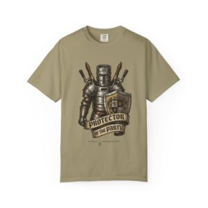 Protector of the Party T-Shirt — Medieval Knight RPG Gaming Tee