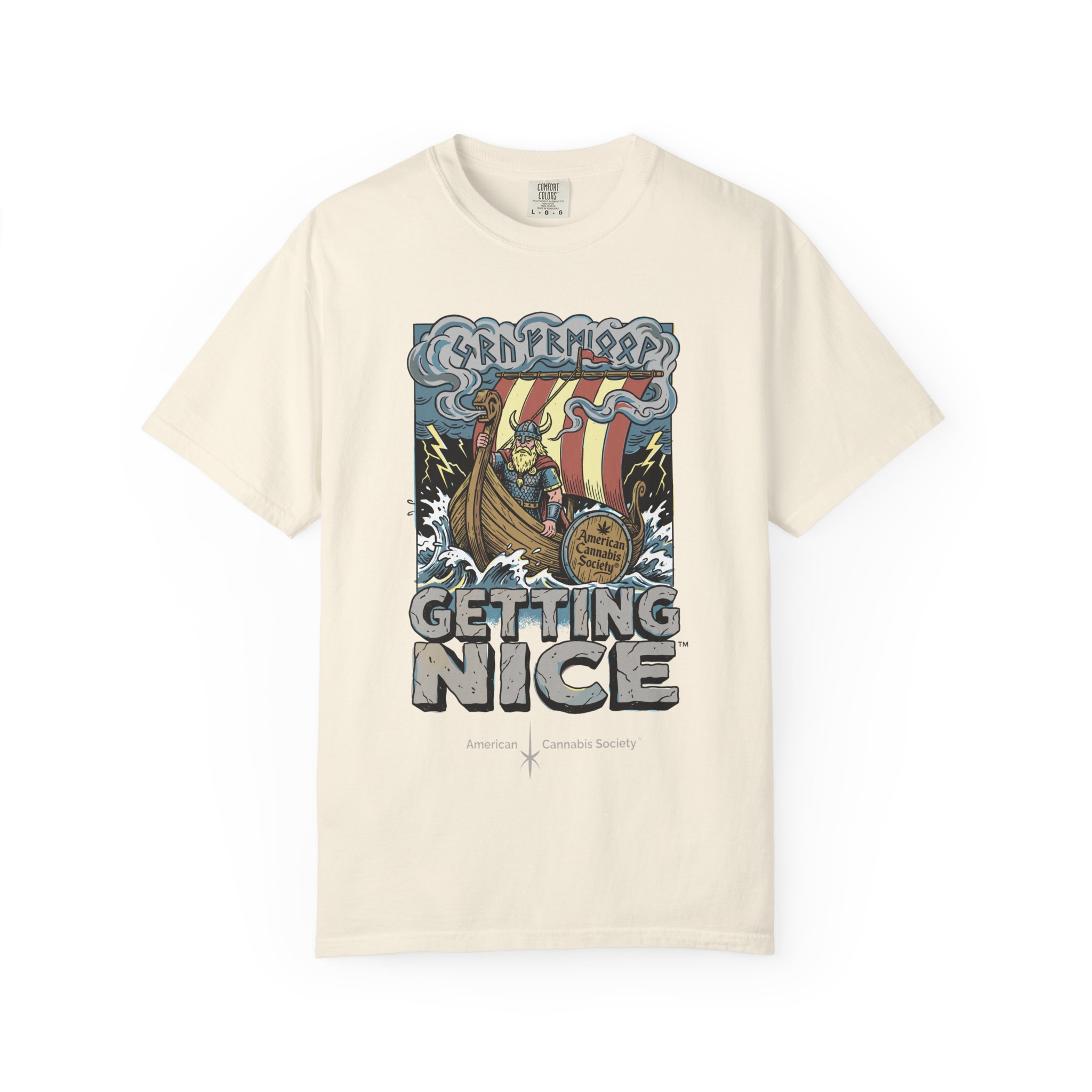 Viking Ship 'Getting Nice' Graphic T‑Shirt — Retro Norse Adventure Tee - Image 15