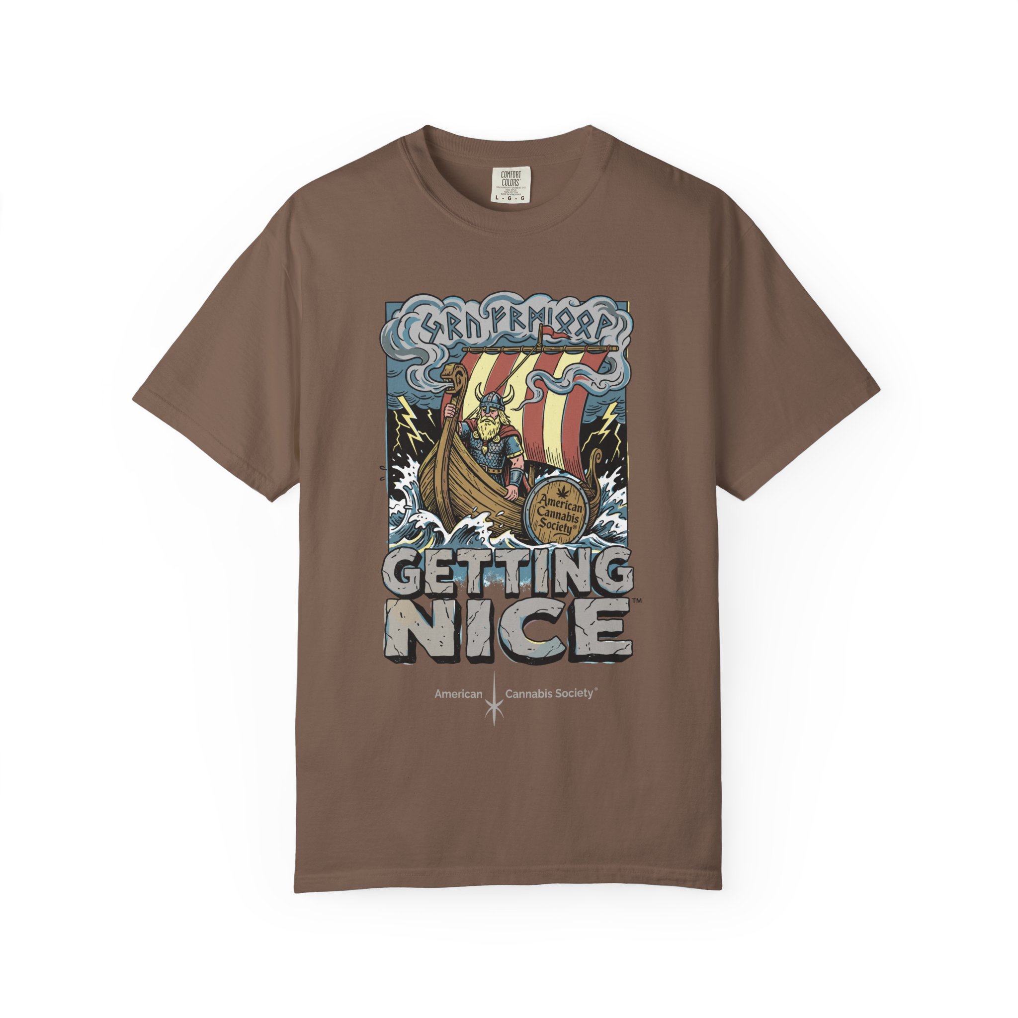 Viking Ship 'Getting Nice' Graphic T‑Shirt — Retro Norse Adventure Tee - Image 18